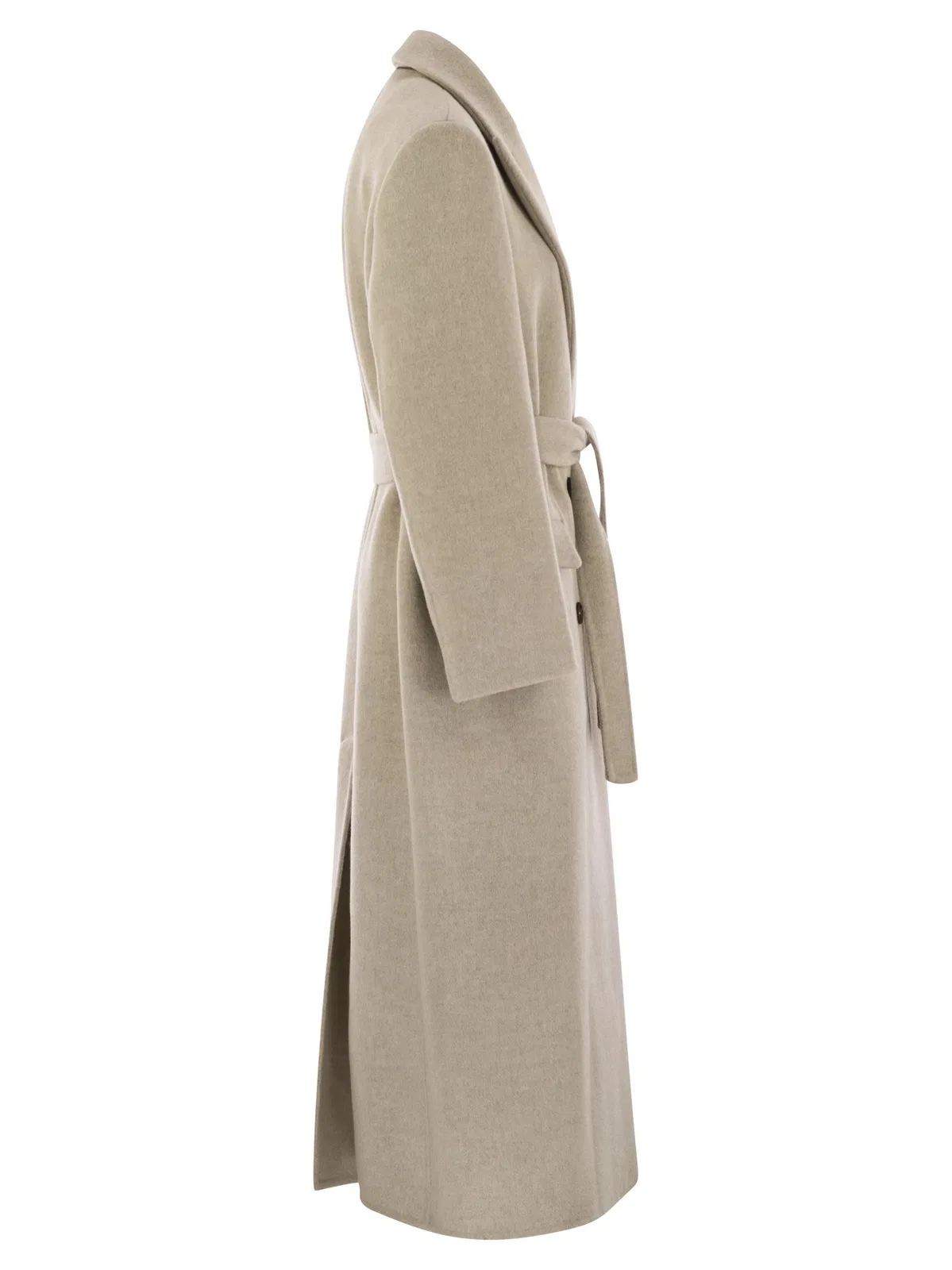 Brunello Cucinelli Double-Breasted Coat In Virgin Wool And