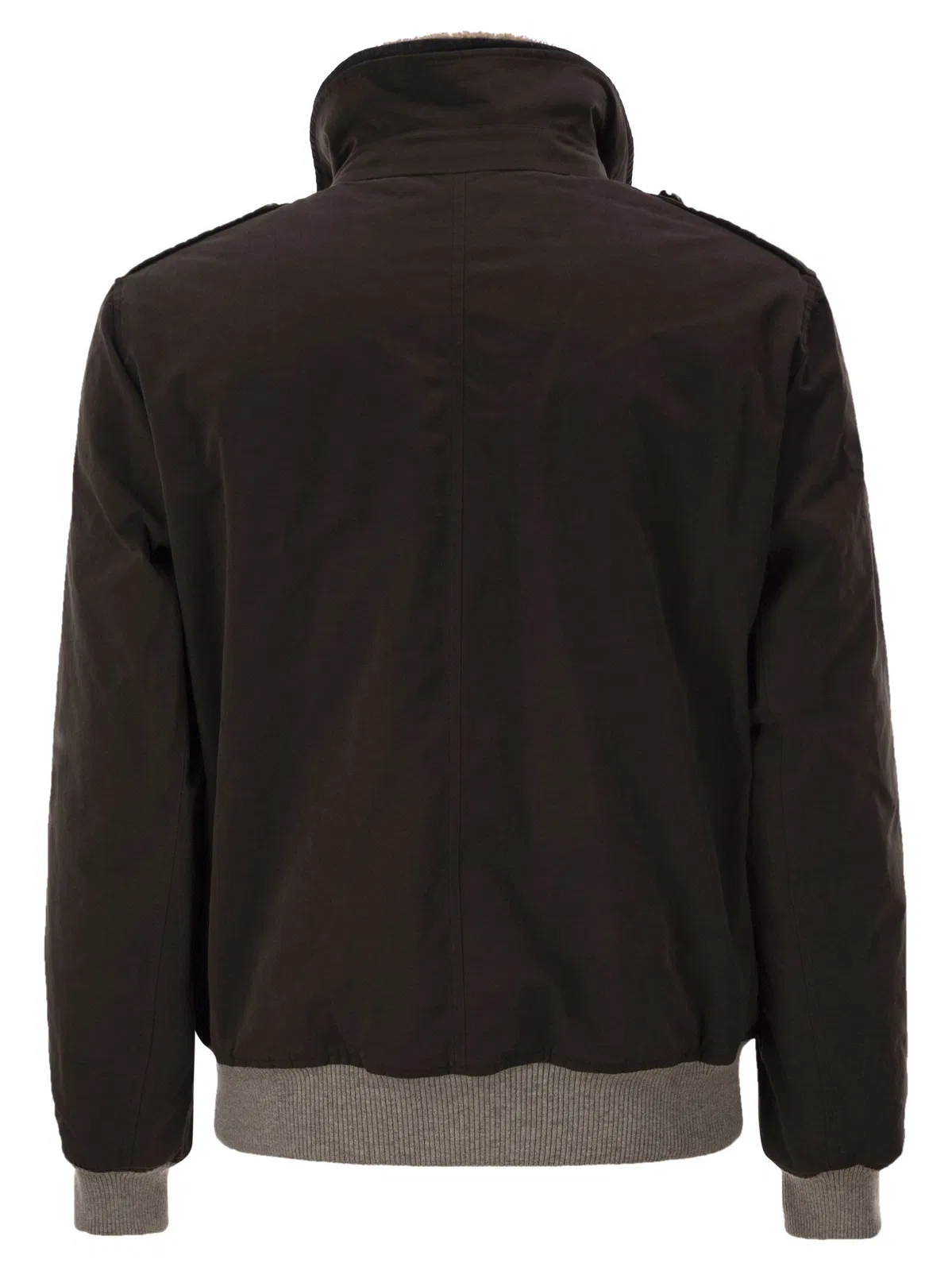 Brunello Cucinelli Padded Bomber Jacket With Shearling Coll