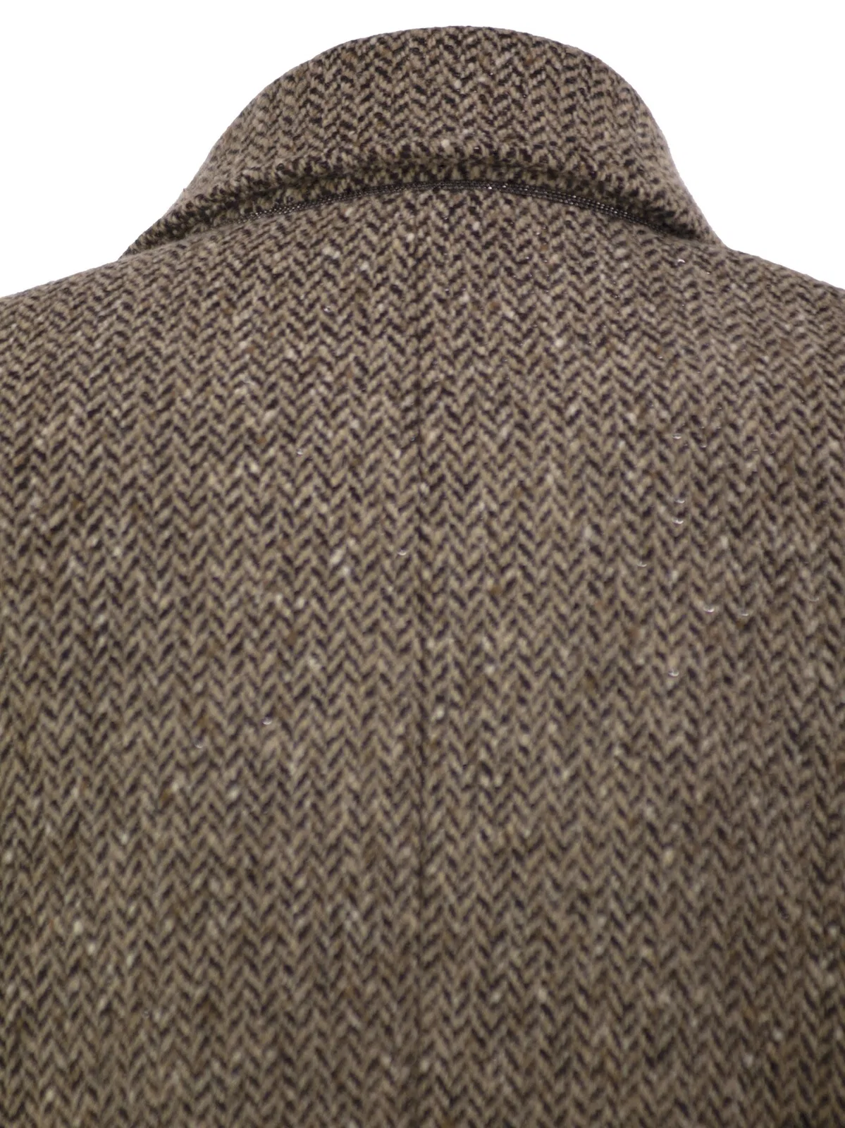 Brunello Cucinelli Double-Breasted Herringbone Blazer With