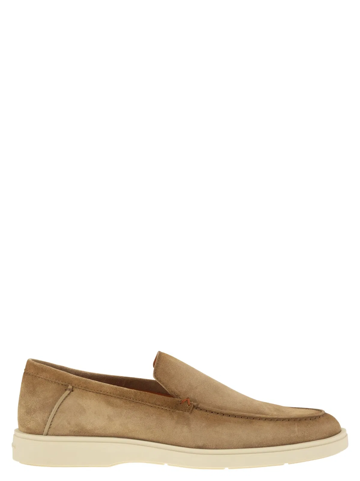 Santoni Suede Moccasin