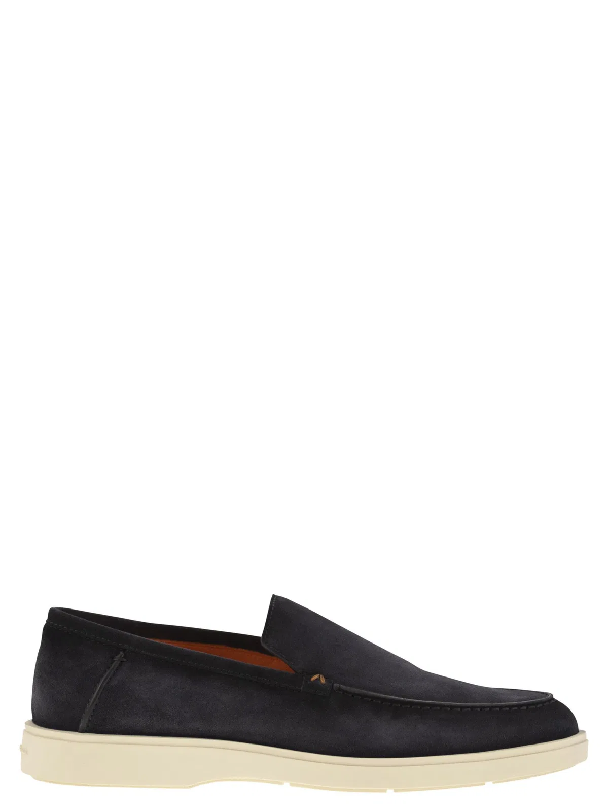 Santoni Suede Moccasin