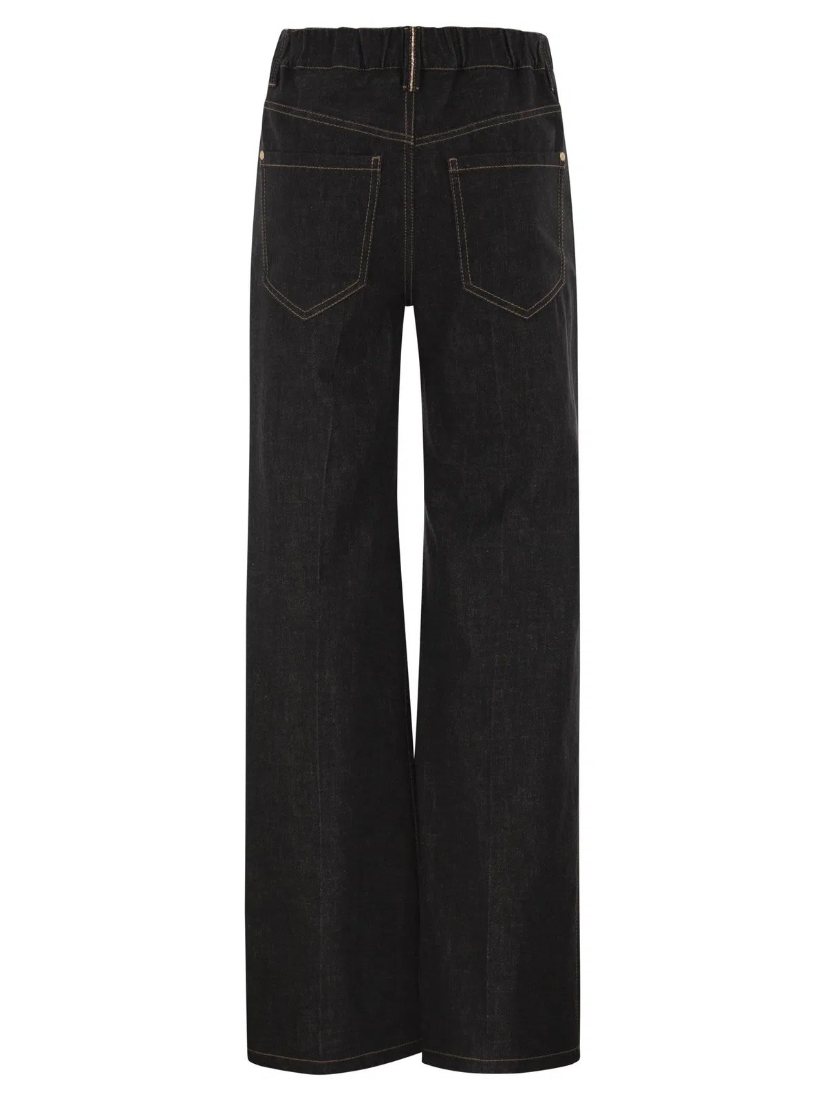 Brunello Cucinelli Wide-Leg Cotton Denim Jeans