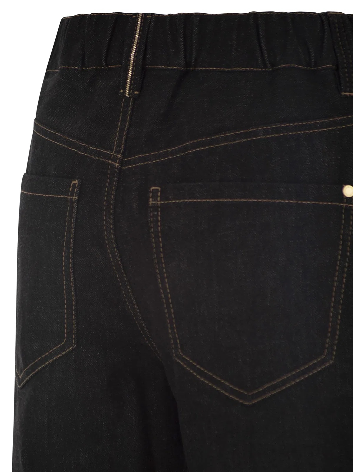 Brunello Cucinelli Wide-Leg Cotton Denim Jeans