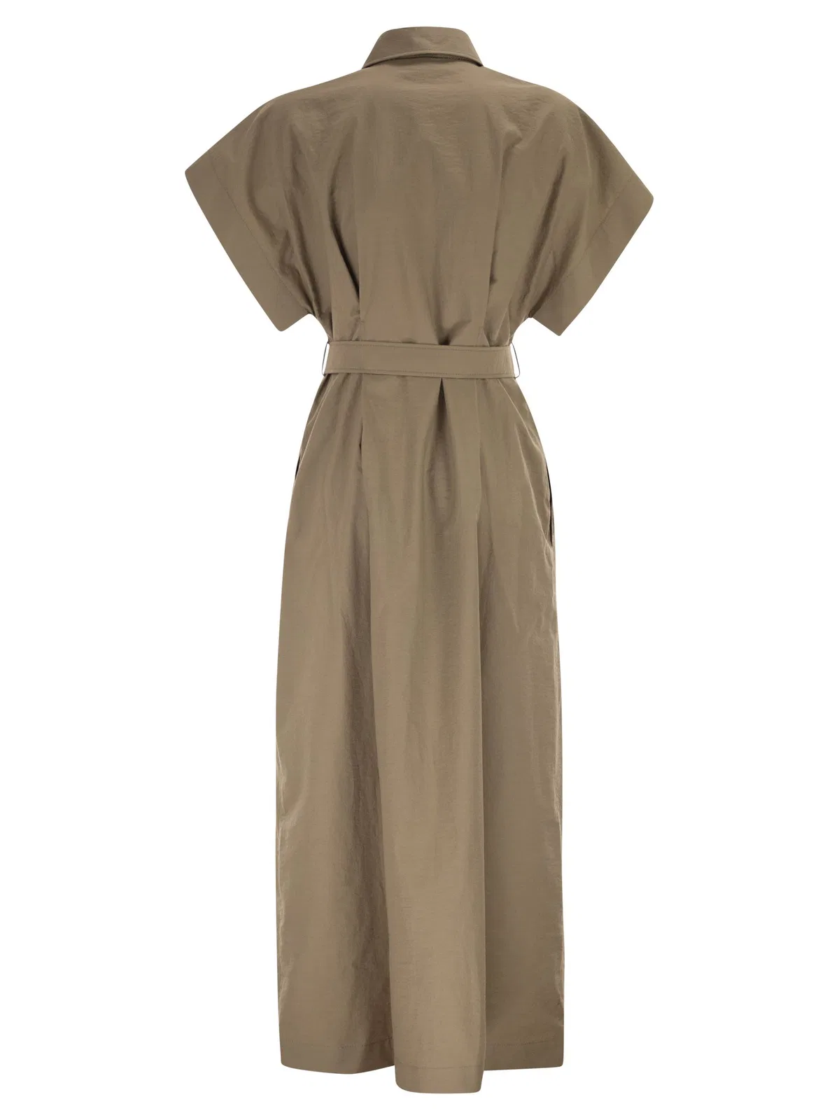 Brunello Cucinelli Chemise Dress In Technical Cotton And Ny