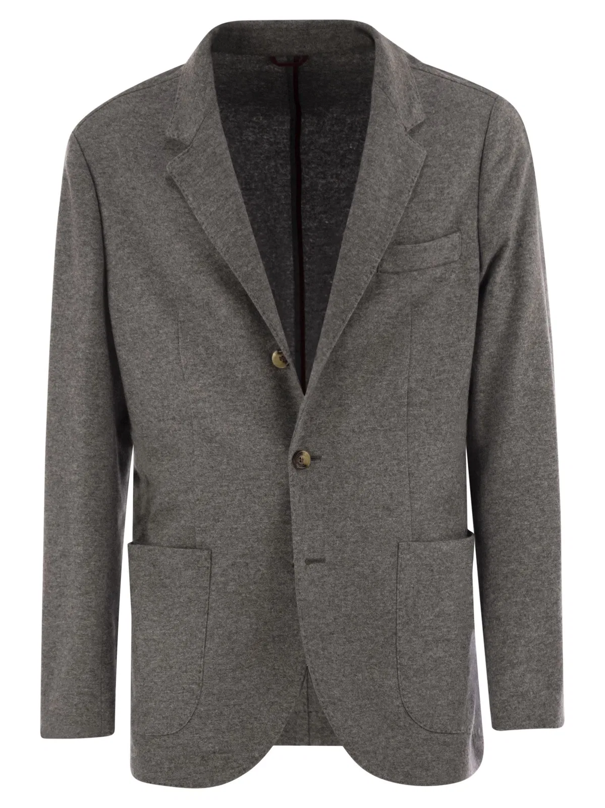 Brunello Cucinelli Cashmere Jersey Blazer With Patch Pocket