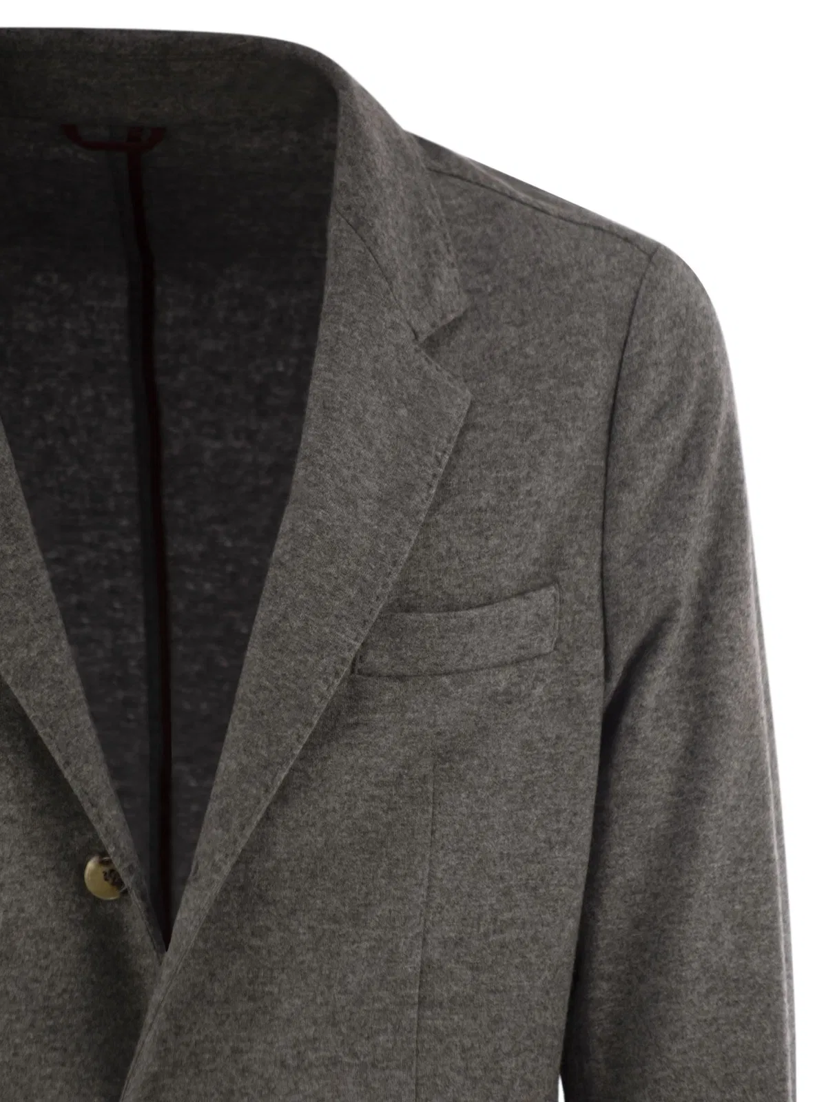 Brunello Cucinelli Cashmere Jersey Blazer With Patch Pocket