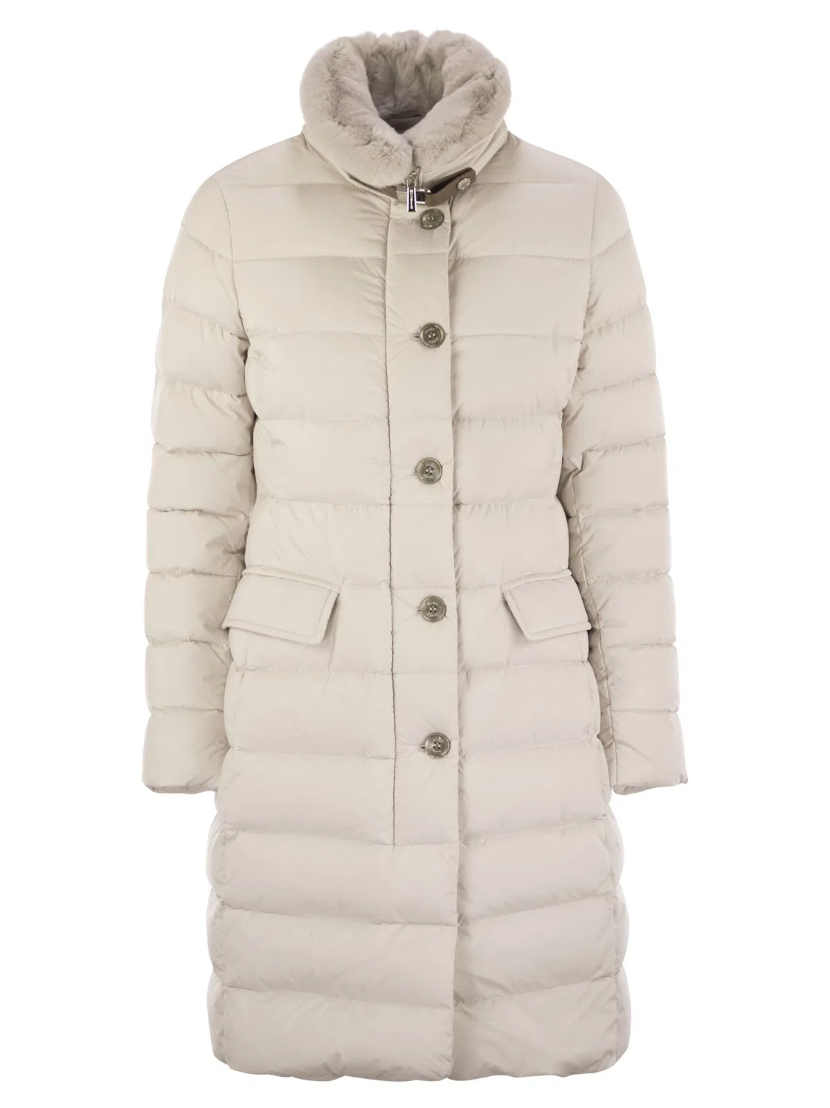 Moorer Vetiver-S3 - Long Down Jacket
