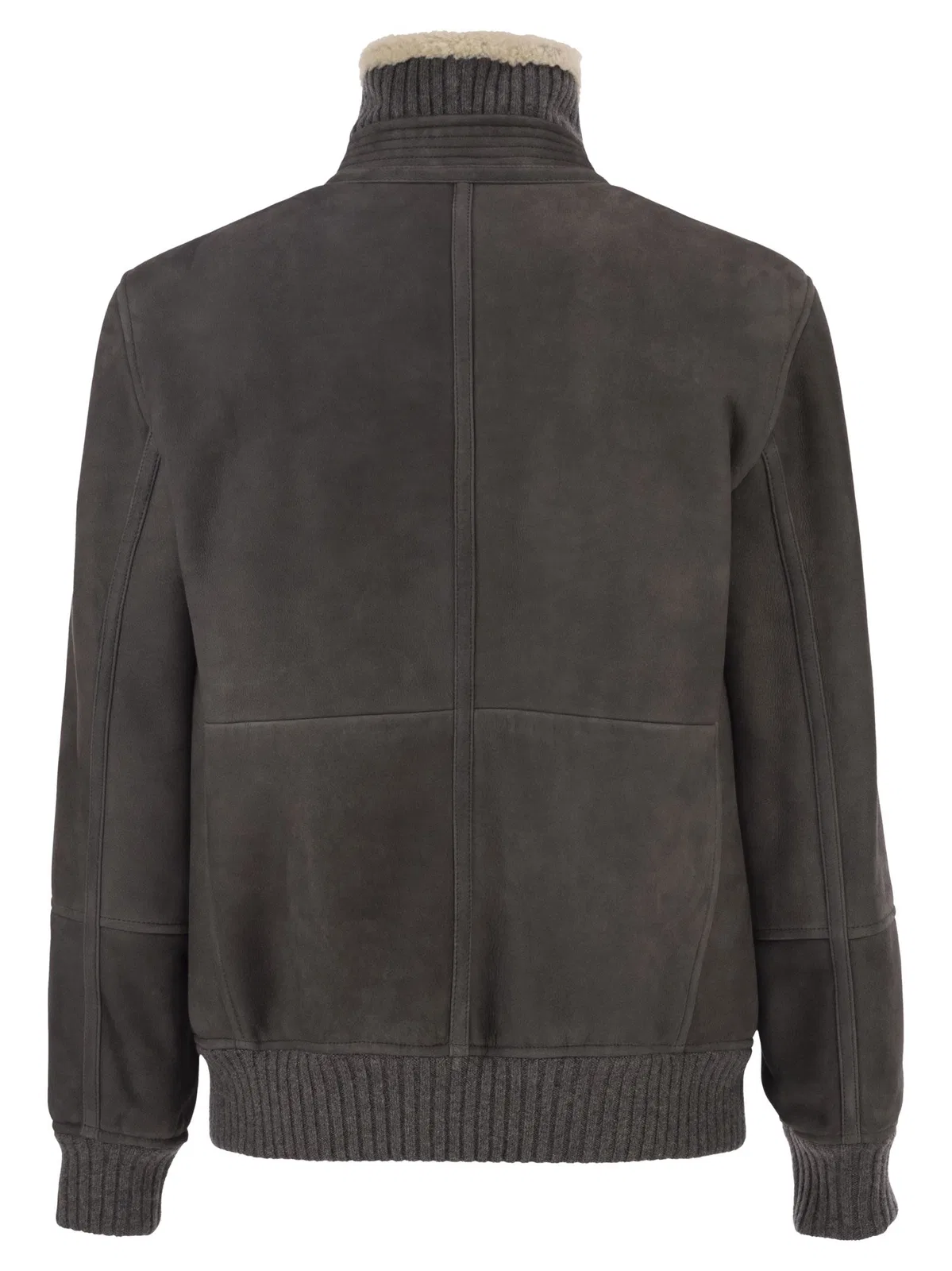 Brunello Cucinelli Shearling Aviator Jacket With Cashmere K