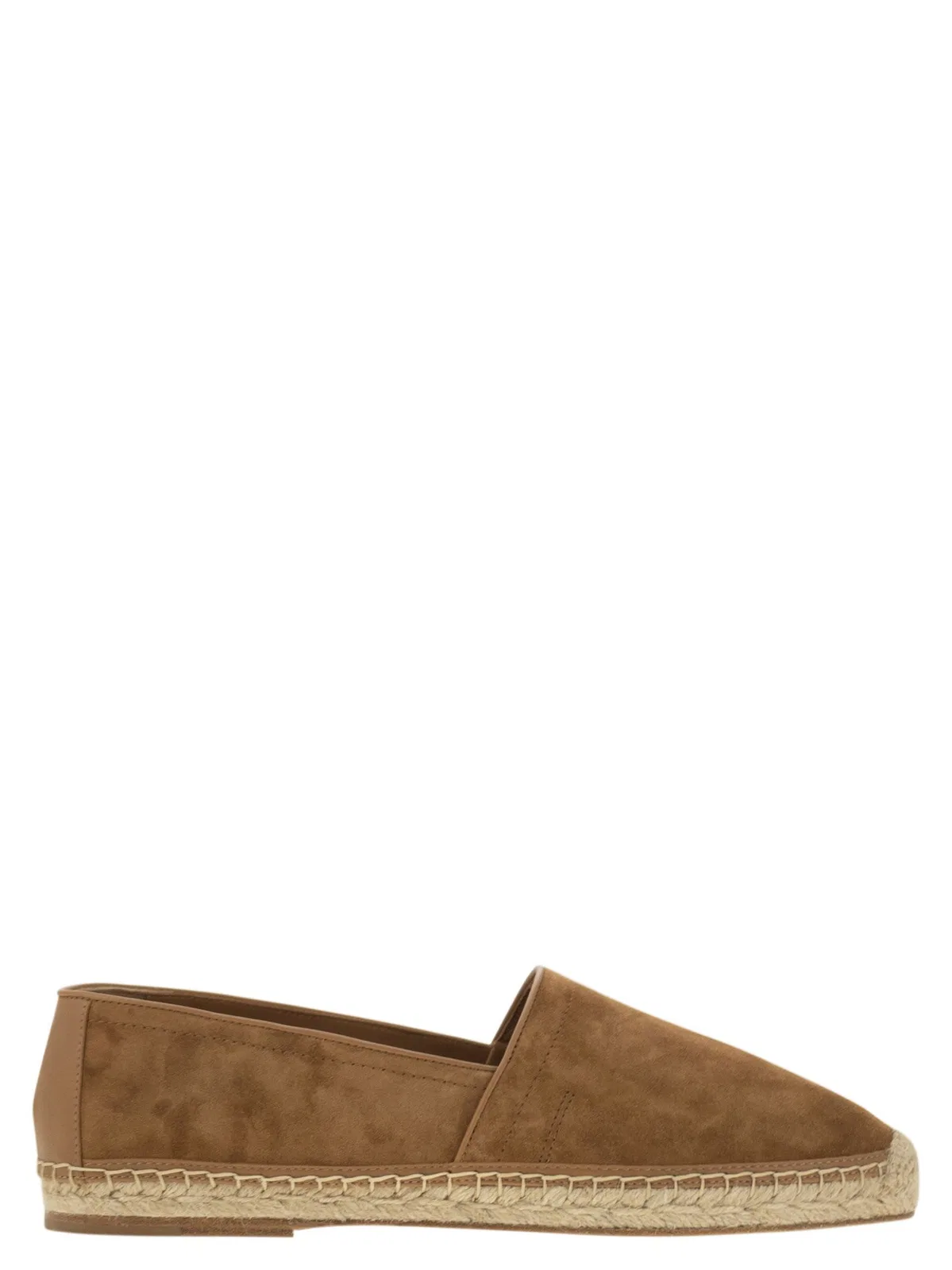 Brunello Cucinelli Washed Suede Espadrilles With Beading