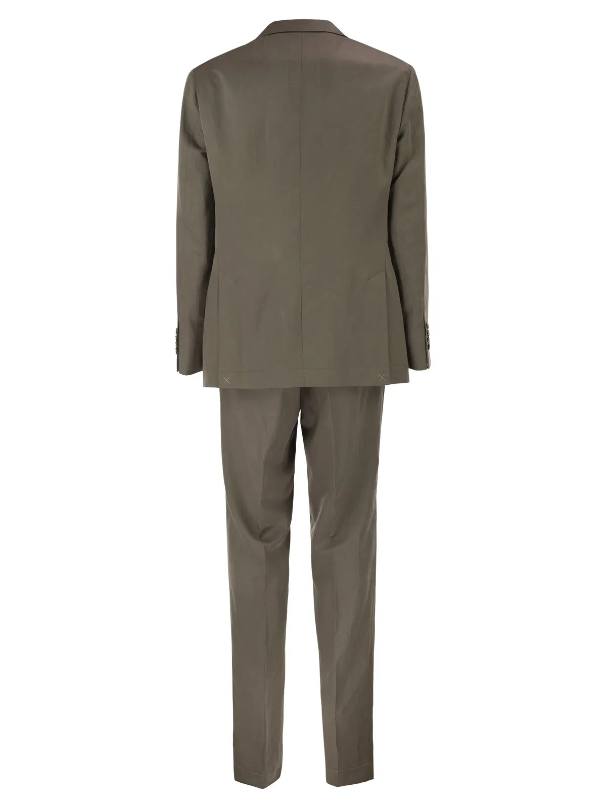 Brunello Cucinelli Silk And Linen Tailored Suit With Single