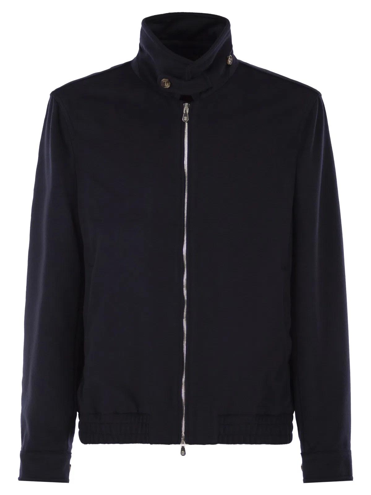 Brunello Cucinelli Virgin Wool Bomber Jacket With Stand Col