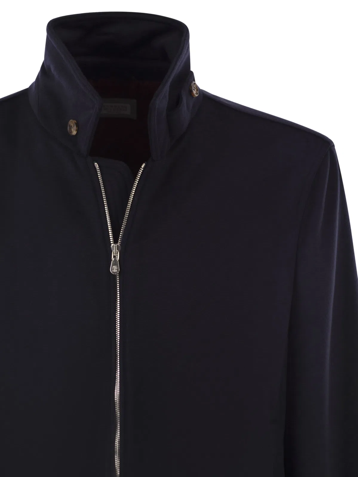 Brunello Cucinelli Virgin Wool Bomber Jacket With Stand Col