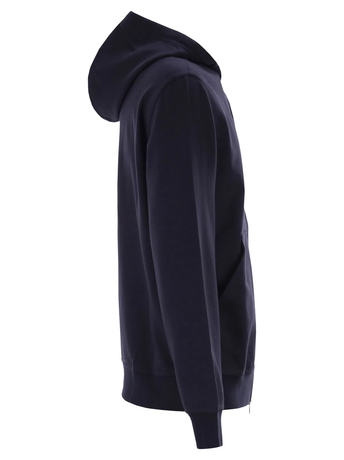 Brunello Cucinelli Cotton Fleece Topwear With Zip And Hood