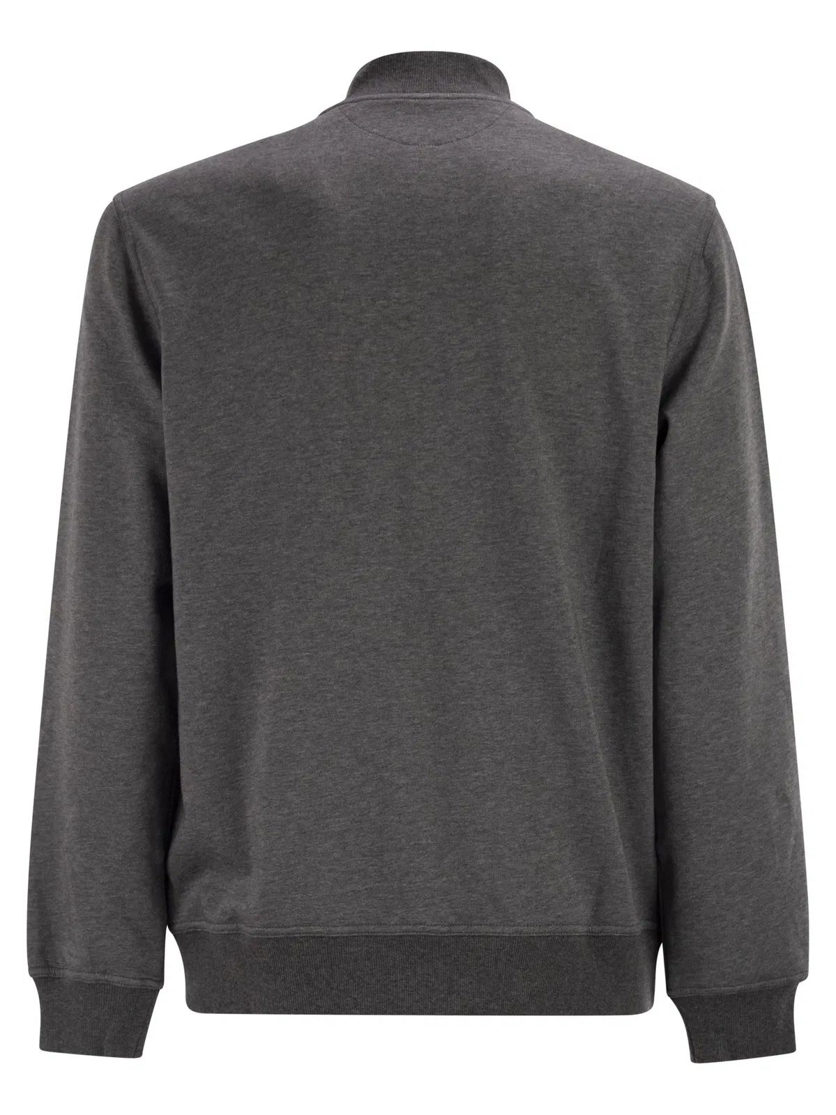 Brunello Cucinelli Techno Cotton Fleece Topwear With Zip
