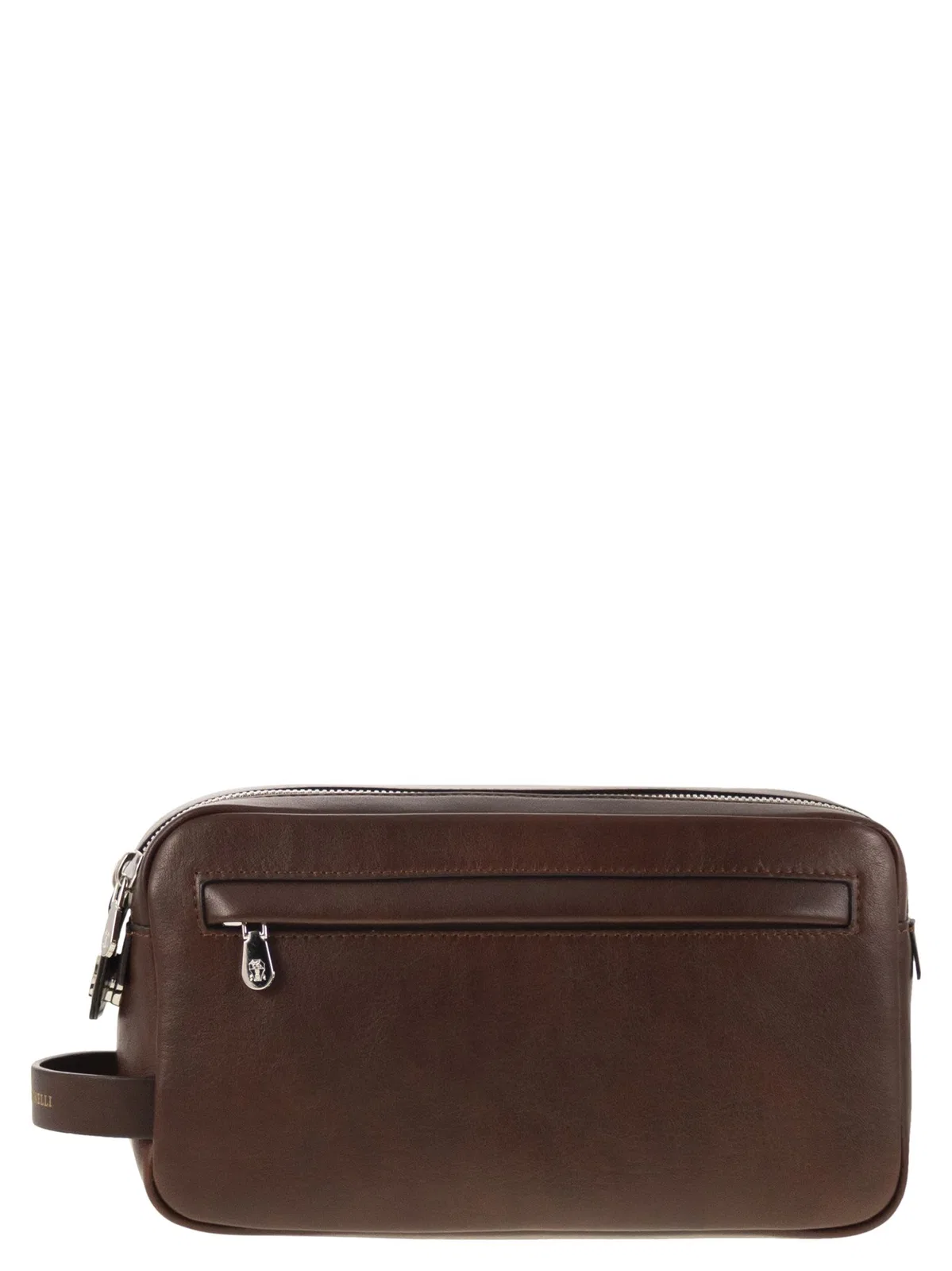Brunello Cucinelli Leather Beauty Case With Double Zip