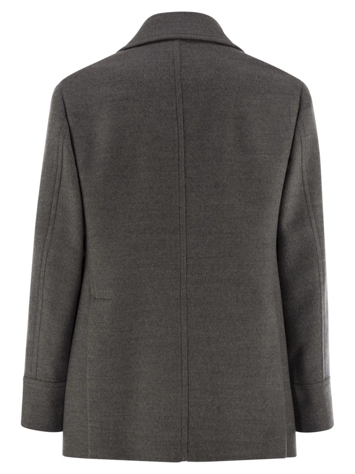 Brunello Cucinelli One-And-A-Half-Breasted Wool Coat