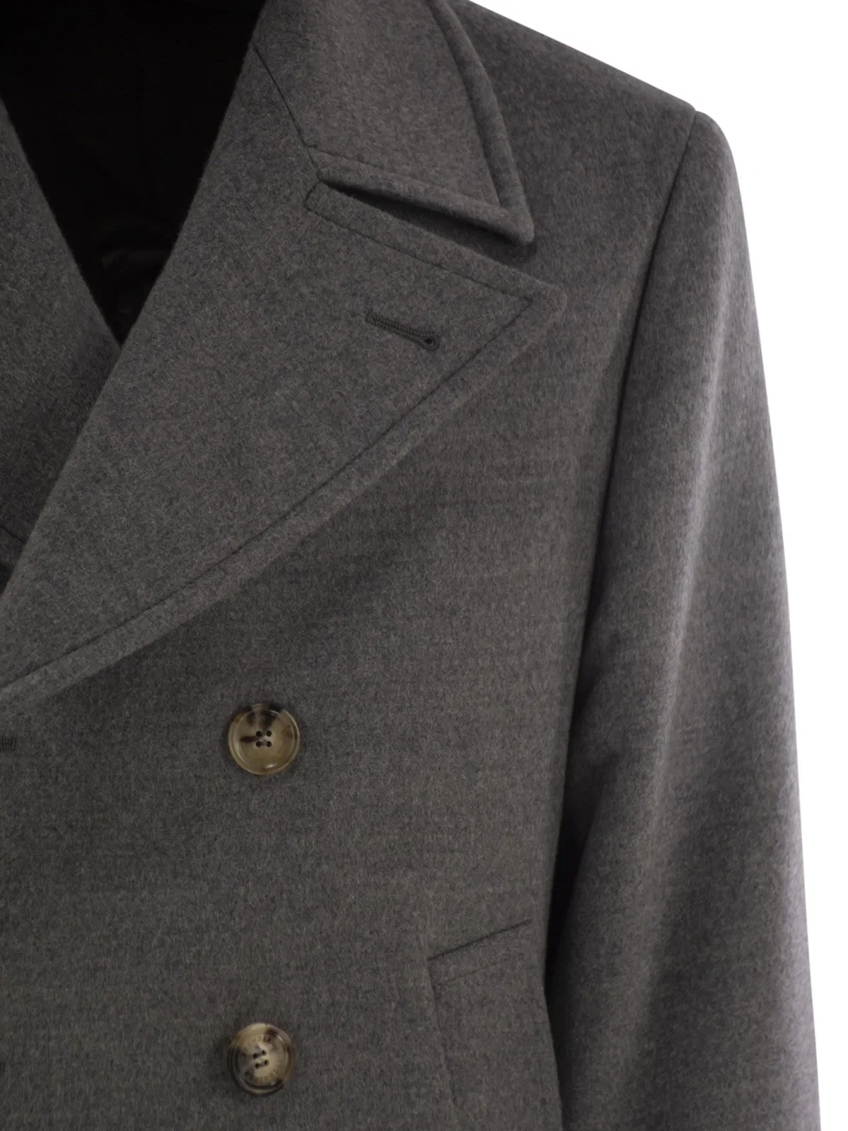 Brunello Cucinelli One-And-A-Half-Breasted Wool Coat