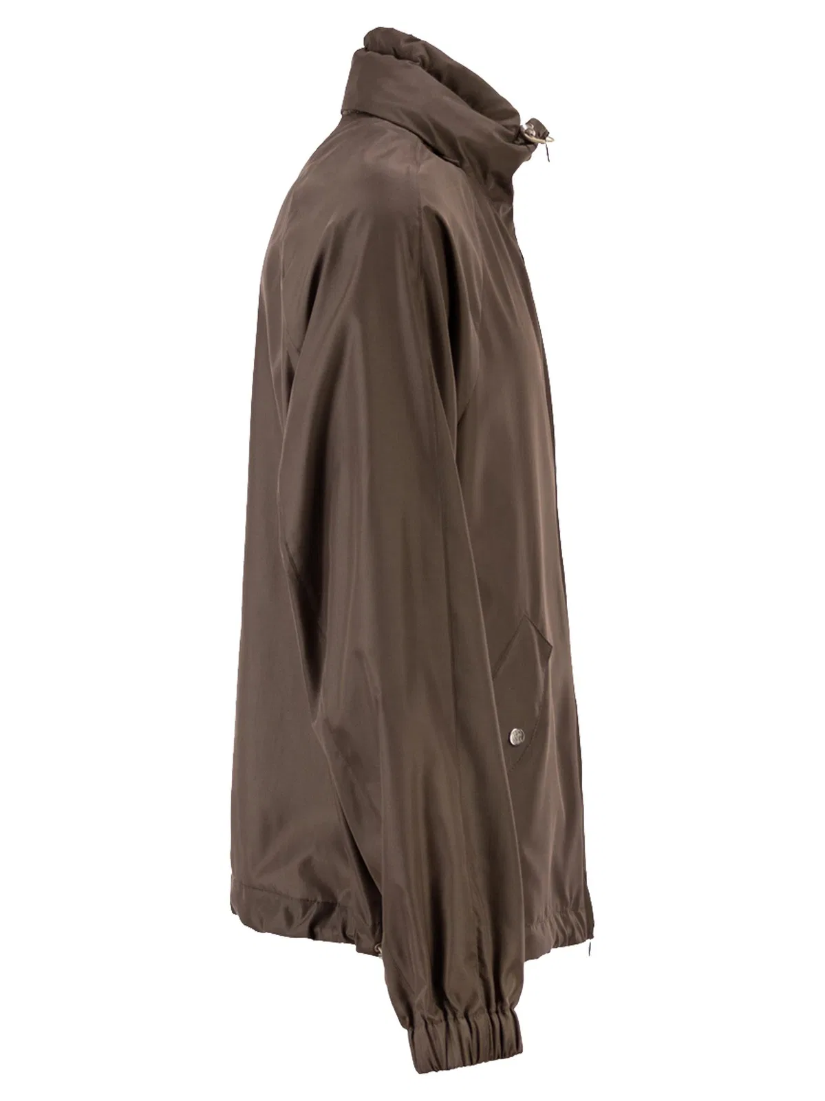 Brunello Cucinelli Unlined Jacket In Membrane Silk