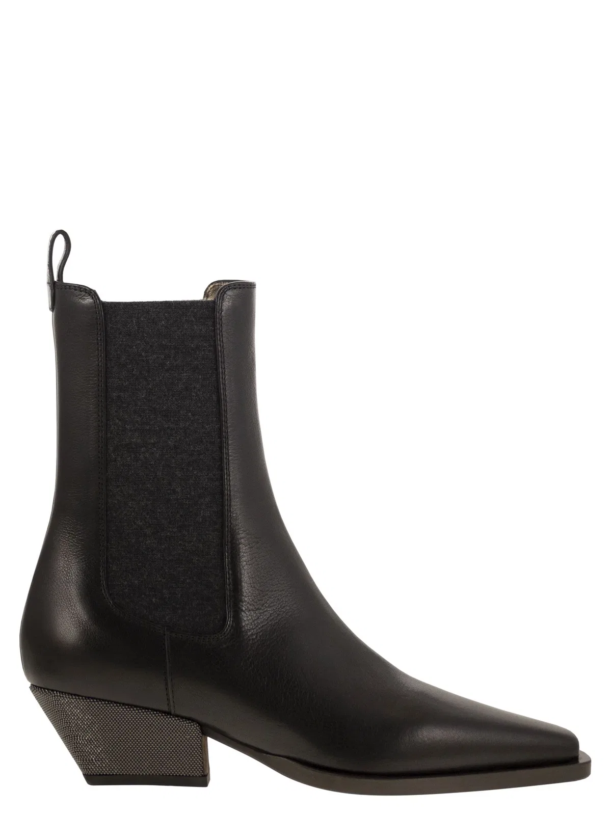 Brunello Cucinelli Classic Leather Chelsea Boot With Precio