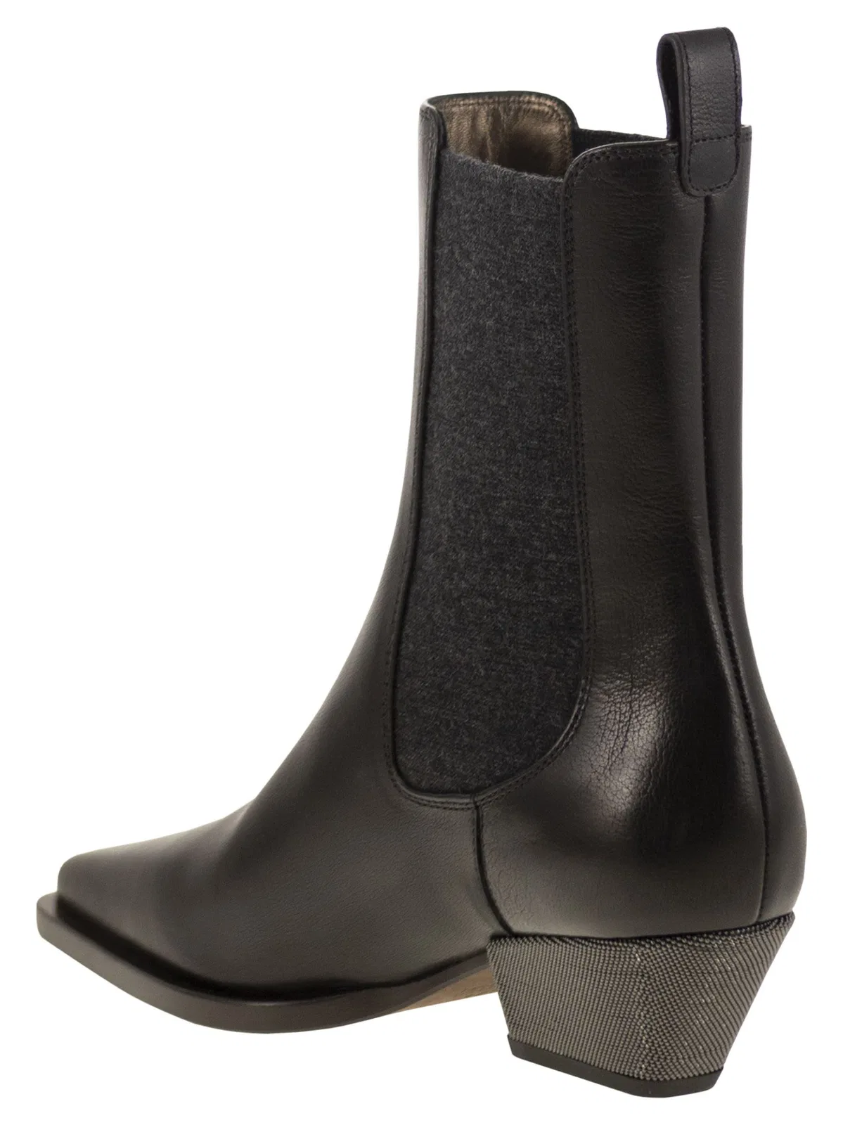 Brunello Cucinelli Classic Leather Chelsea Boot With Precio