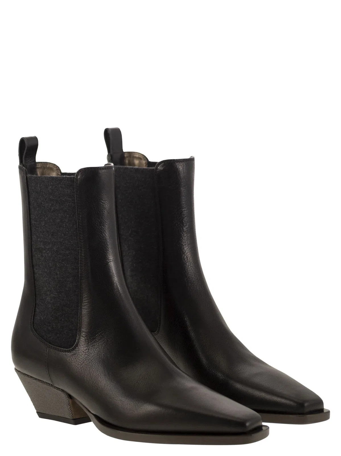 Brunello Cucinelli Classic Leather Chelsea Boot With Precio