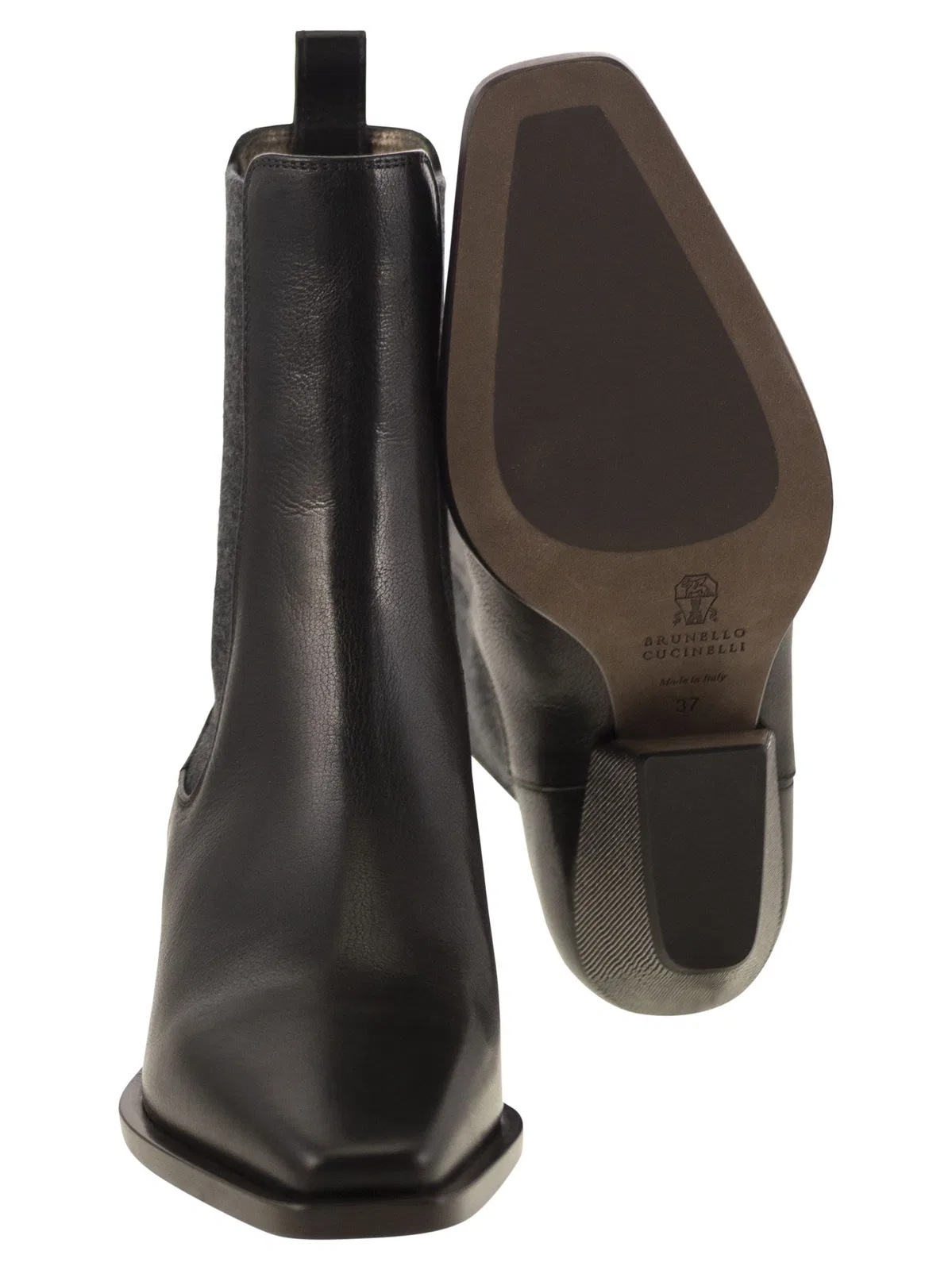 Brunello Cucinelli Classic Leather Chelsea Boot With Precio