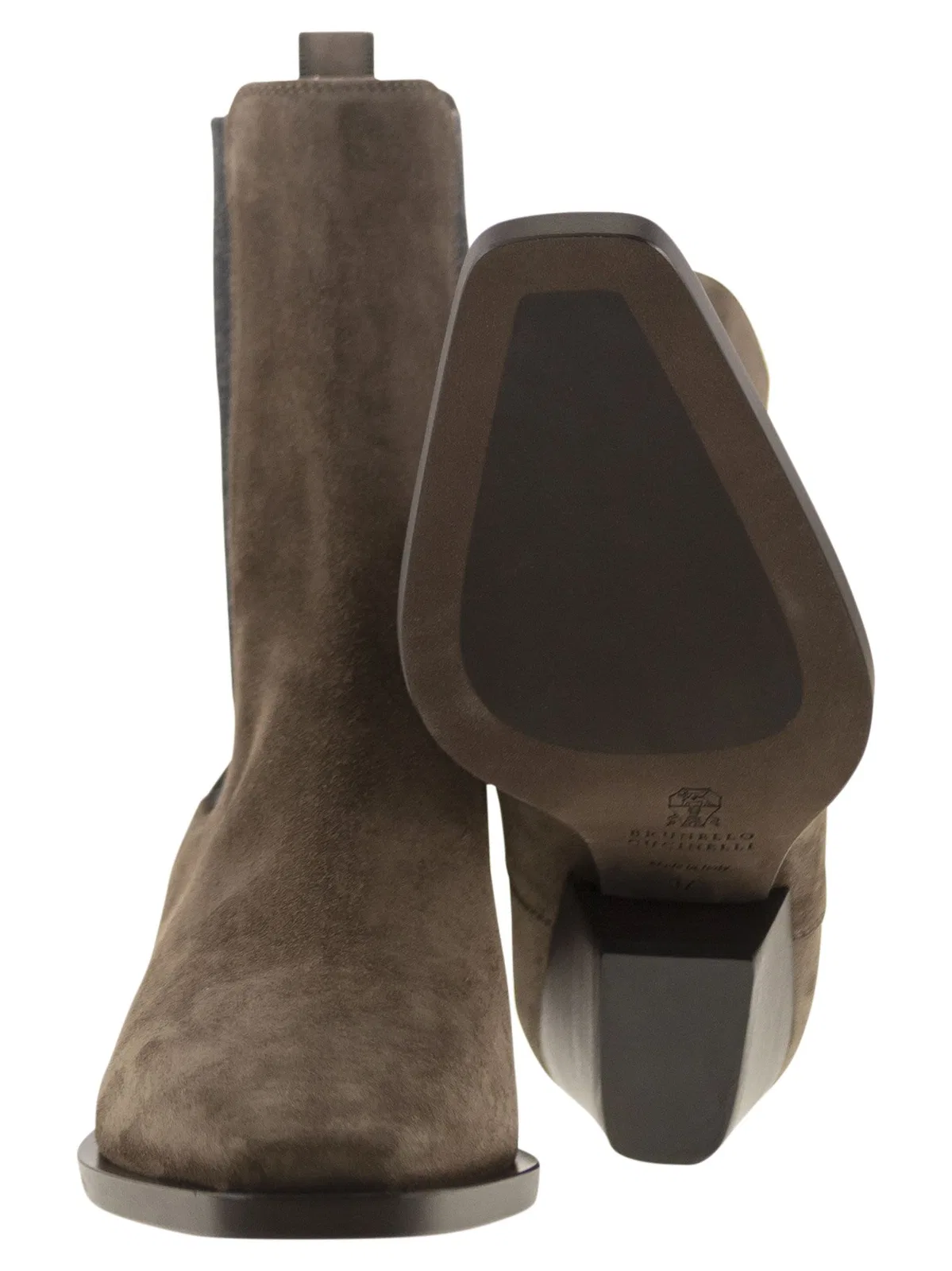 Brunello Cucinelli Texan Suede Ankle Boot