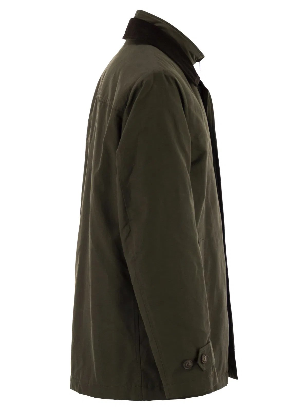 Fay Short Morning Raincoat In Cotton And Nyl