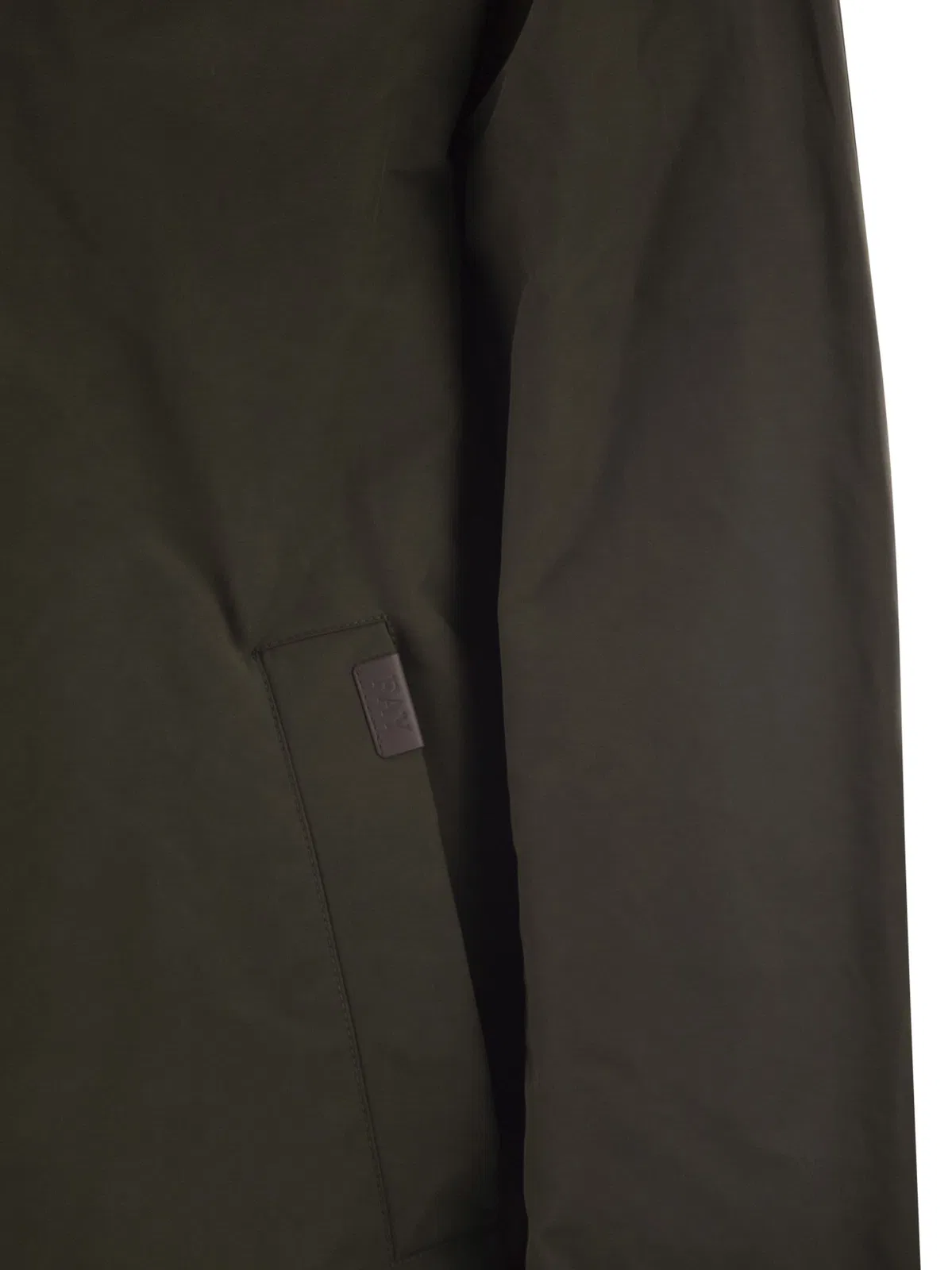 Fay Short Morning Raincoat In Cotton And Nyl