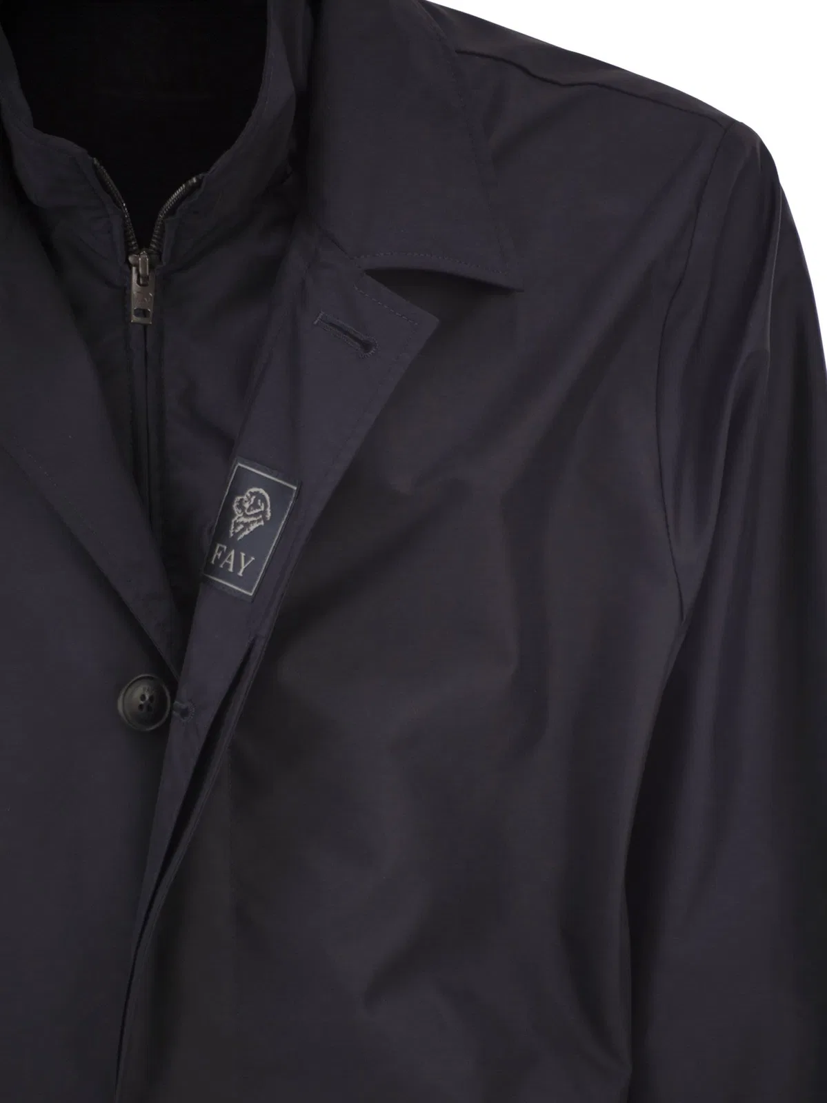 Fay Morning Coat In Water-Repellent Technica
