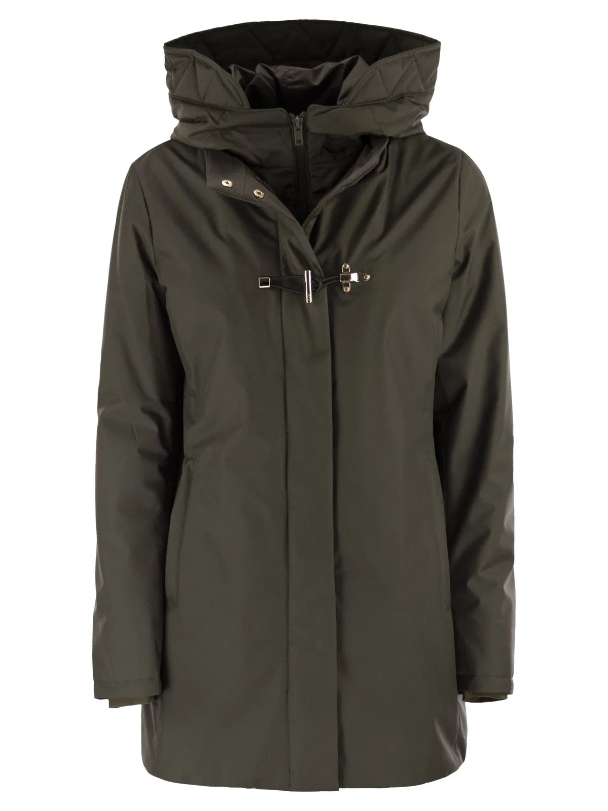 Fay Technical Gabardine Toggle Coat