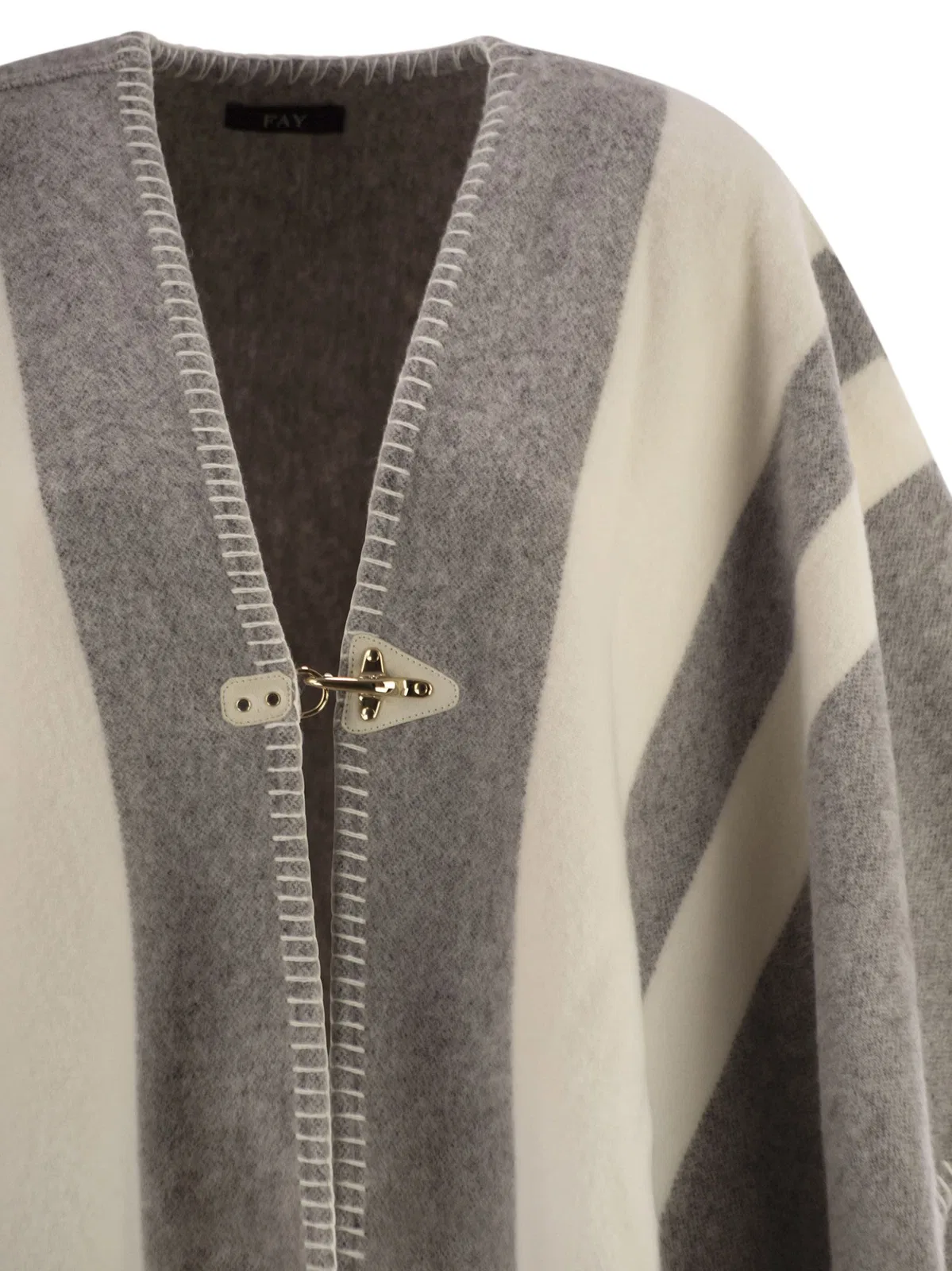 Fay Wool Poncho With Hook