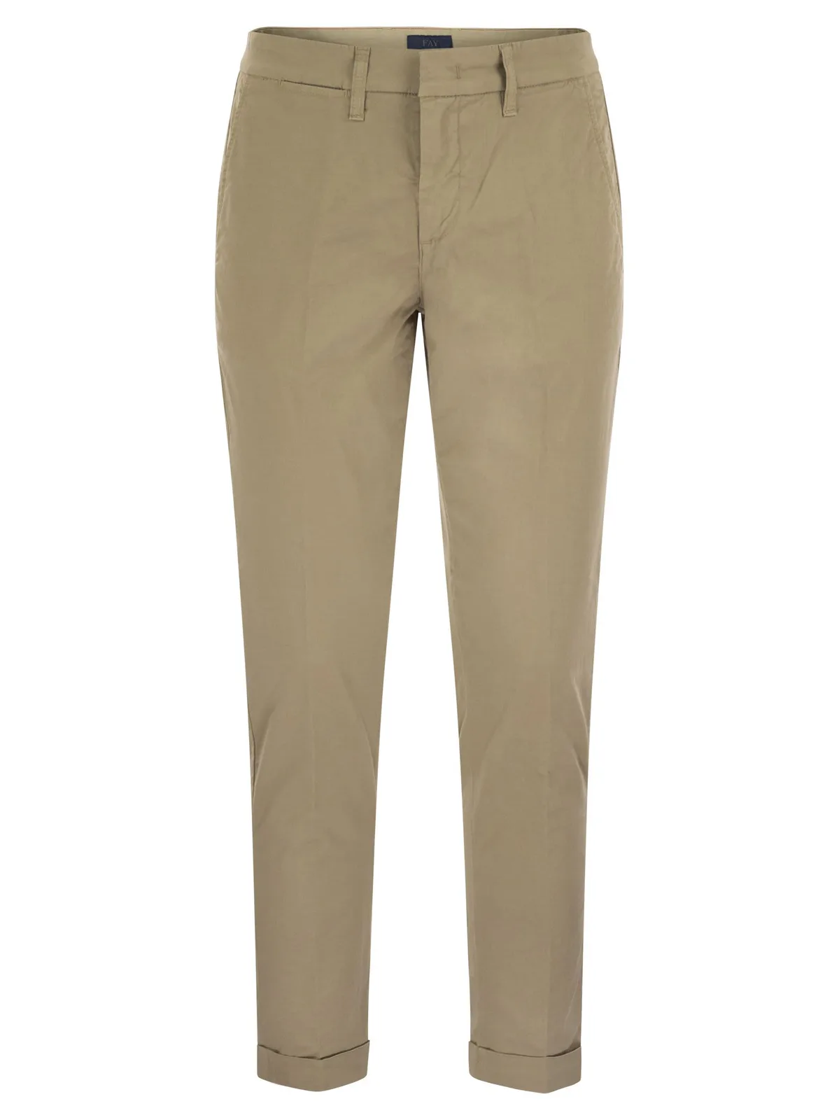 Fay Stretch Gabardine Slim Trousers