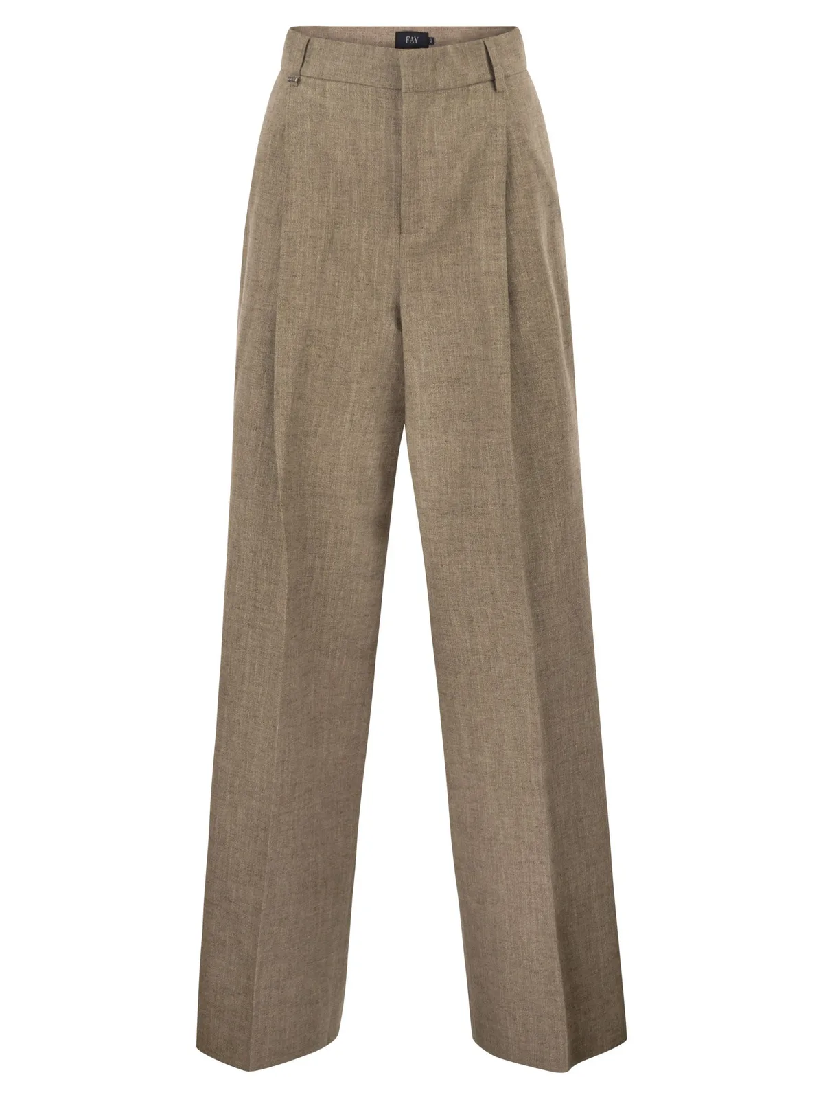 Fay Regular Fit Trousers In Micro-Check Cott