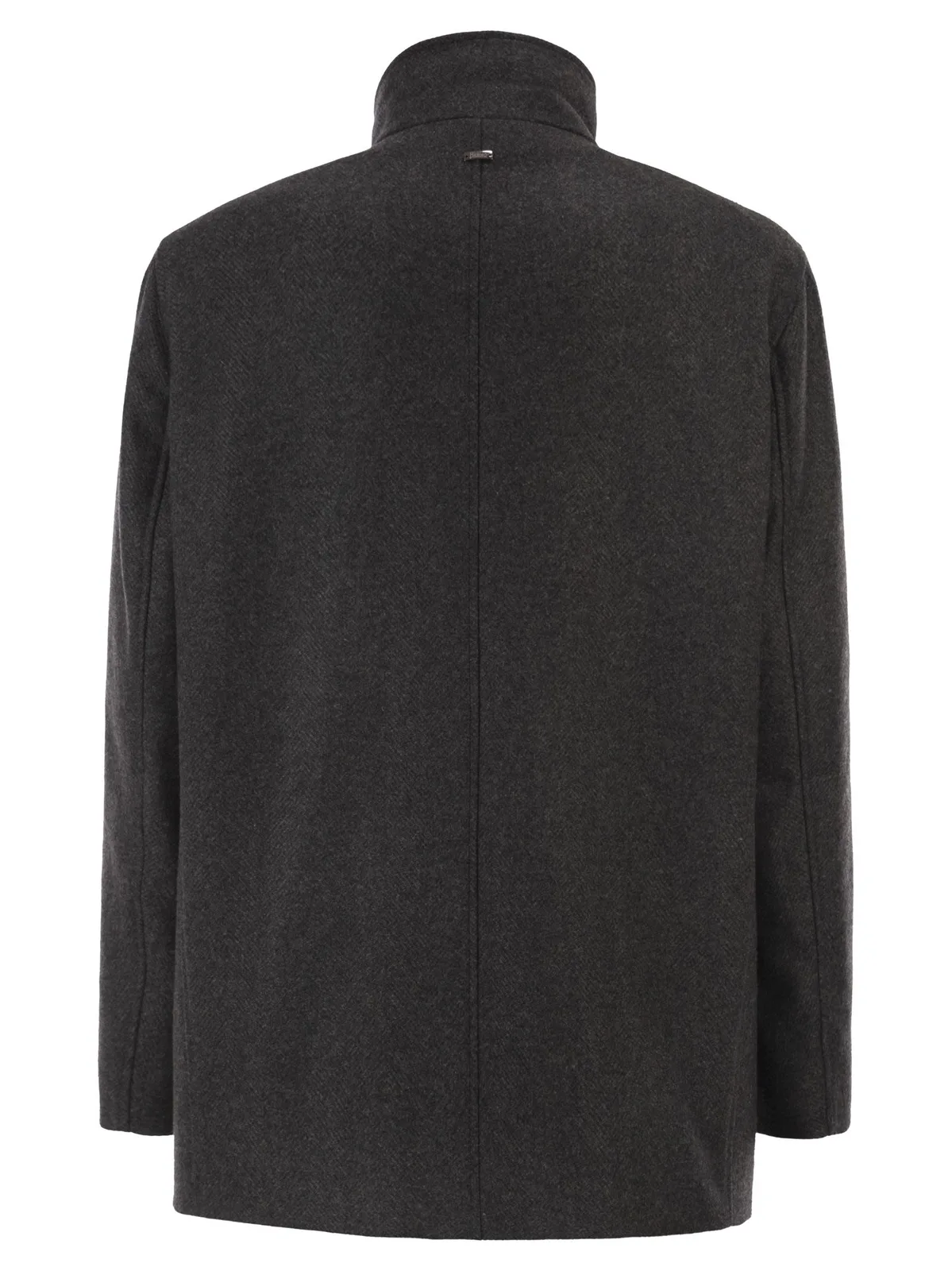 Herno Double-Breasted Coat In Wool Blend