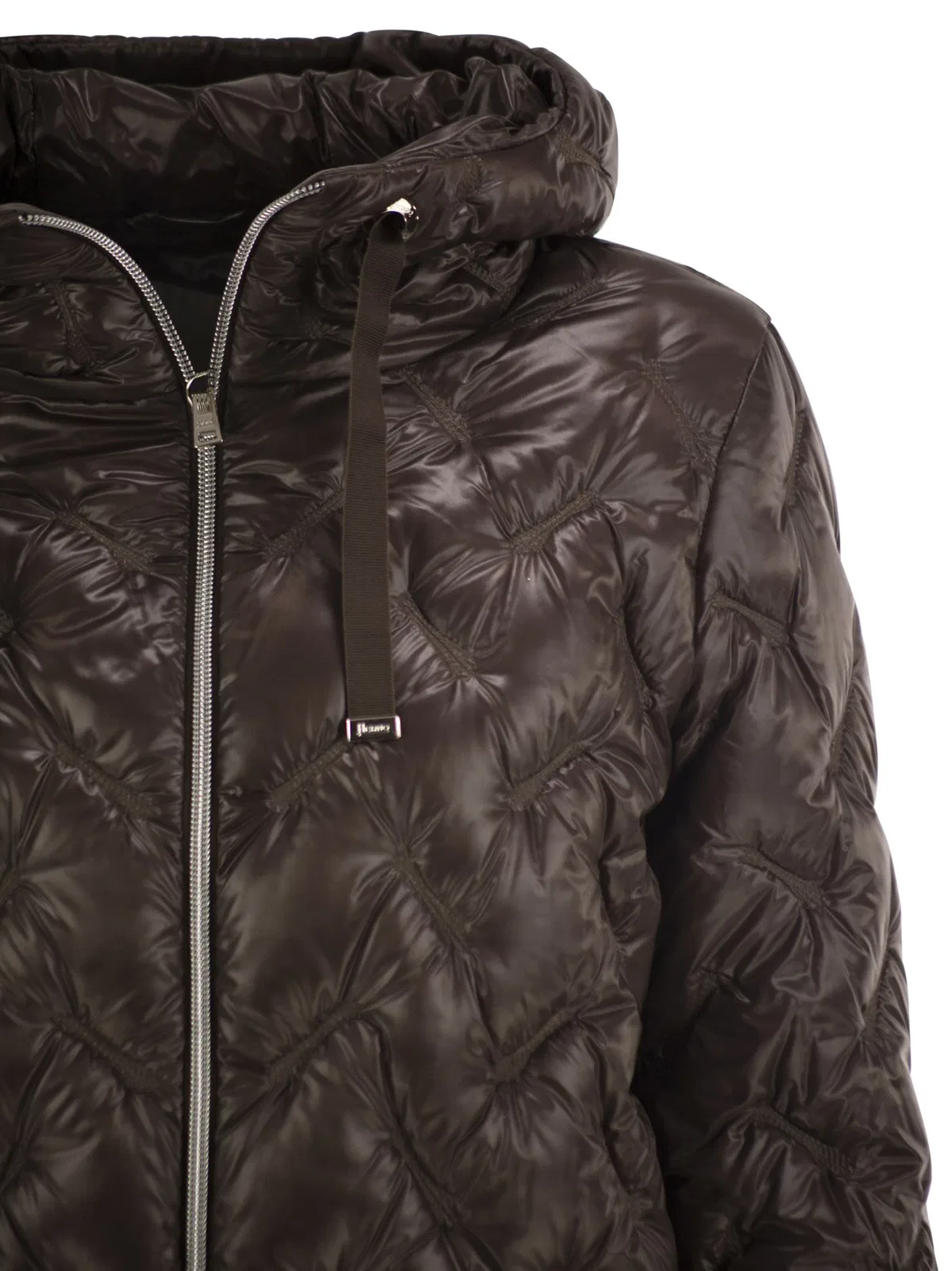 Herno Diamond-Quilted Hooded Down Jacket
