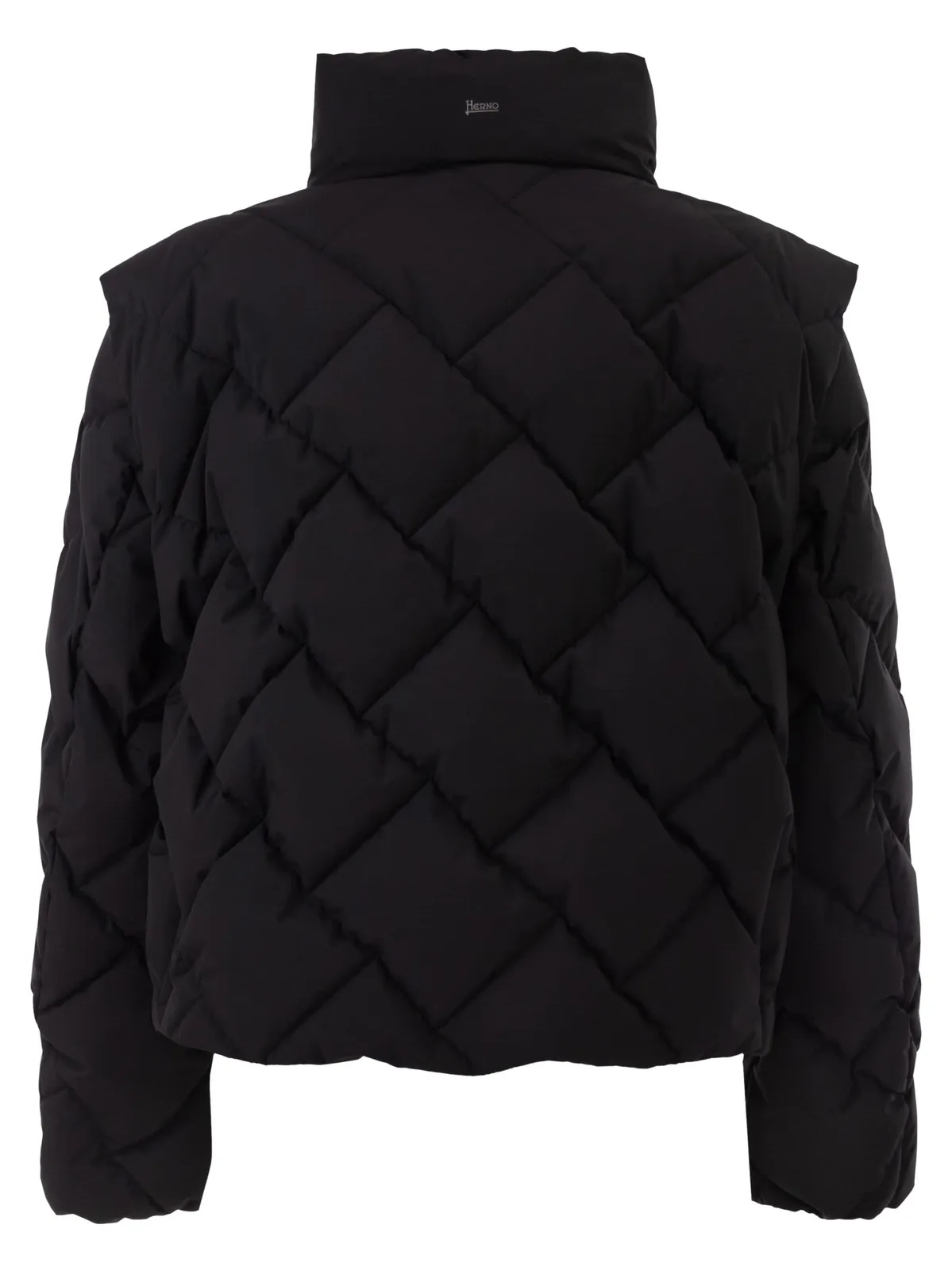 Herno Matt Nylon Down Jacket With Detachable S