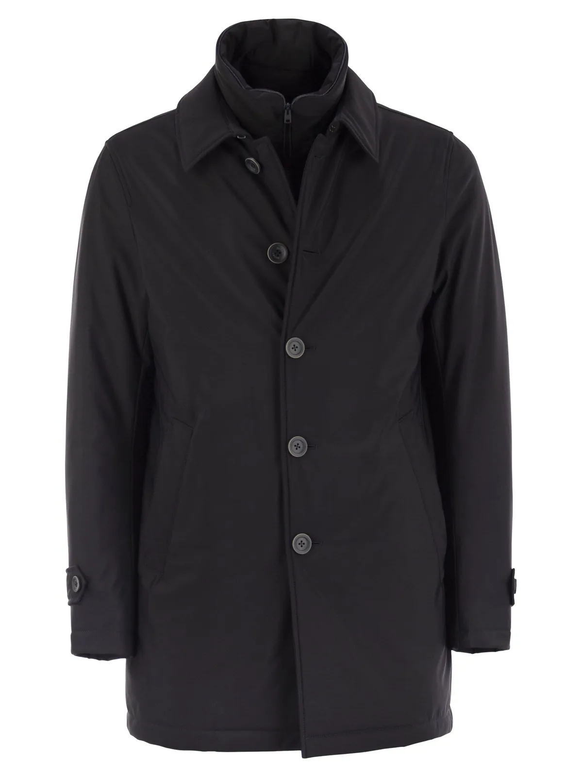 Herno Long Down Jacket With Buttons