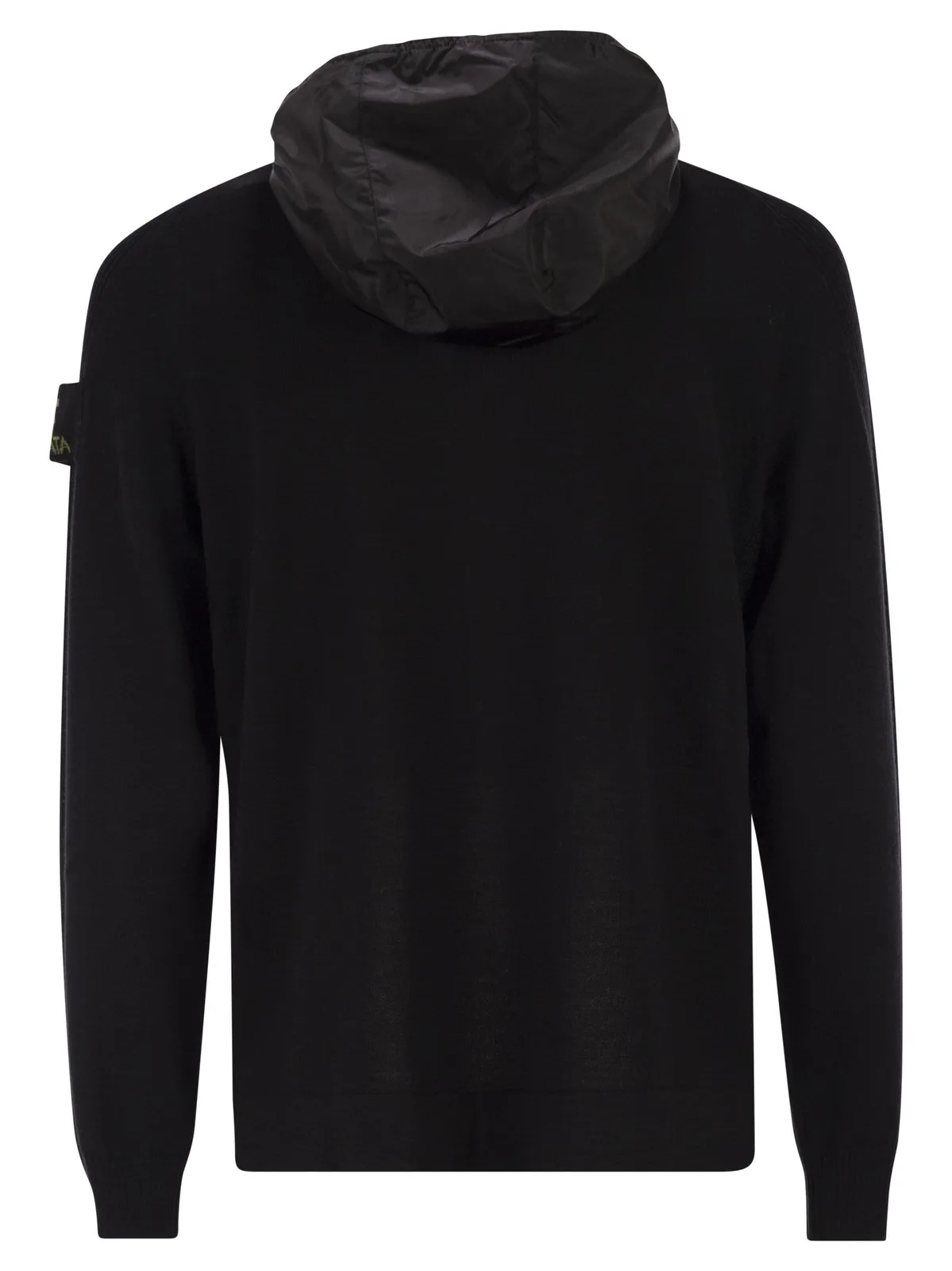 Premiata Wool Cardigan With Nylon Hood
