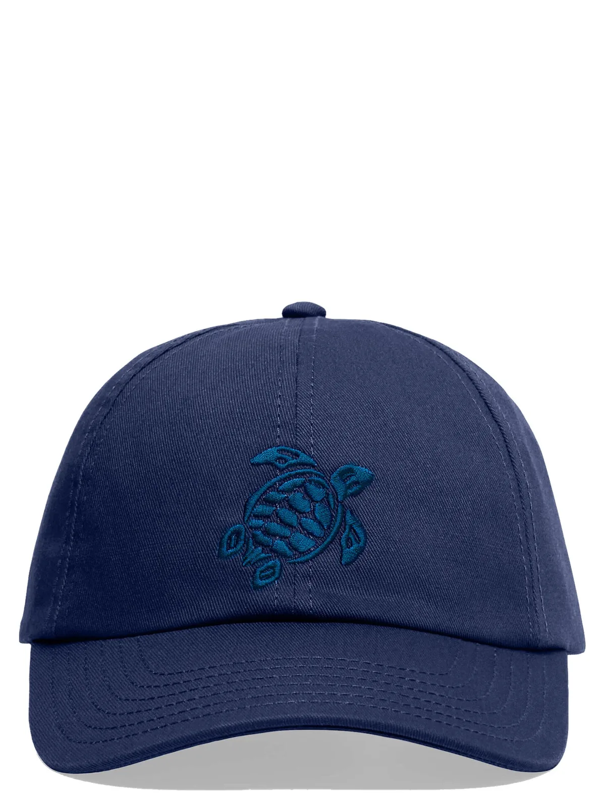 Vilebrequin Kids’ Cotton Cap With Embroidered Turtle