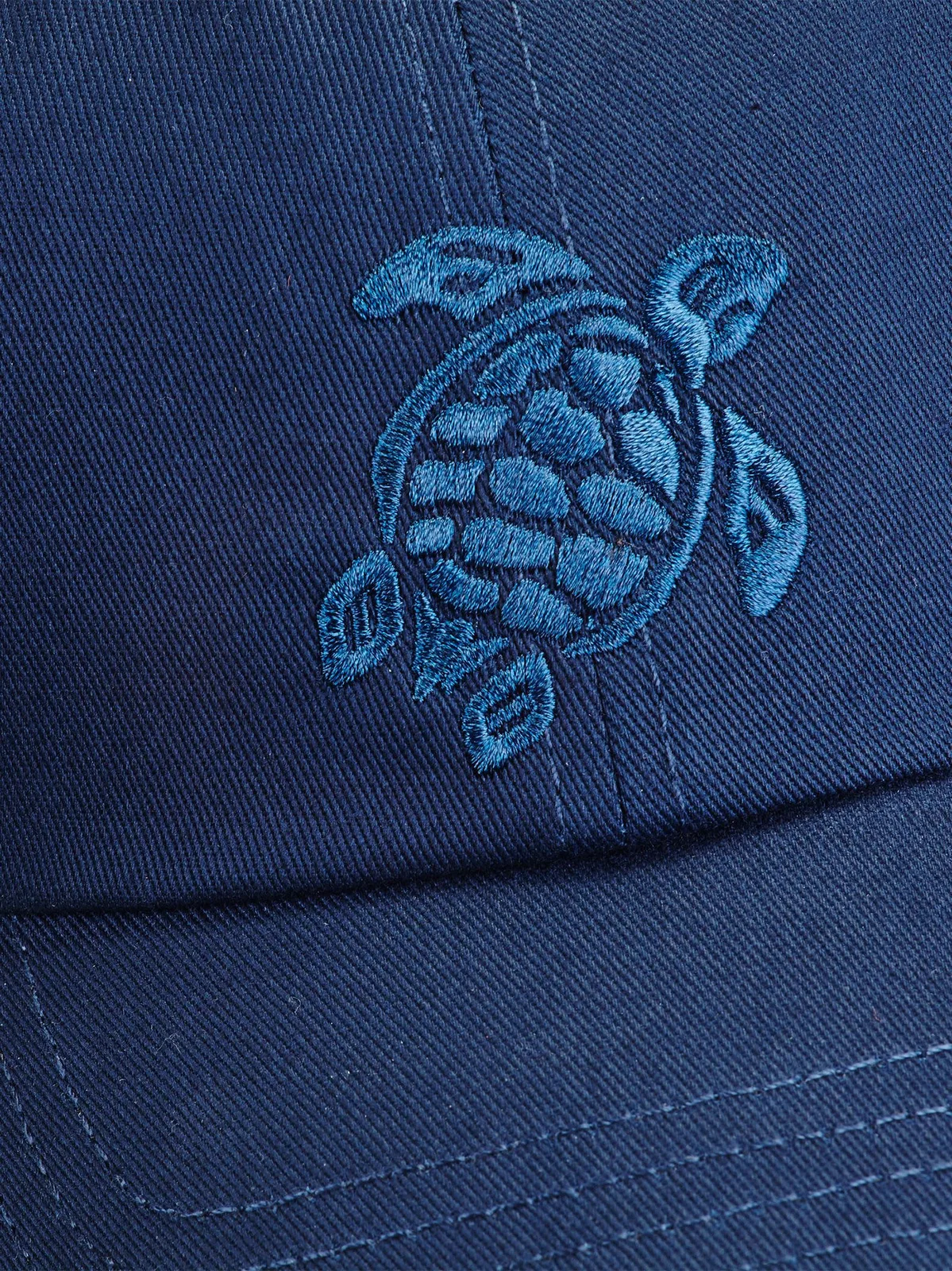 Vilebrequin Kidsโ Cotton Cap With Embroidered Turtle