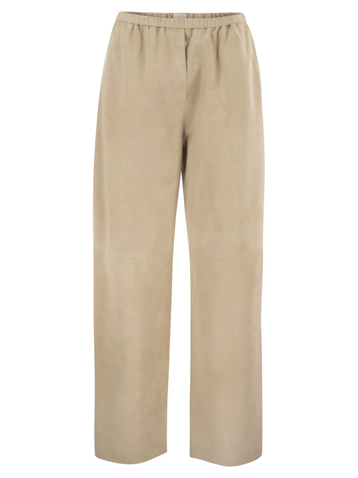 Antonelli Firenze Soft Suede Trousers With Elasticated Wai