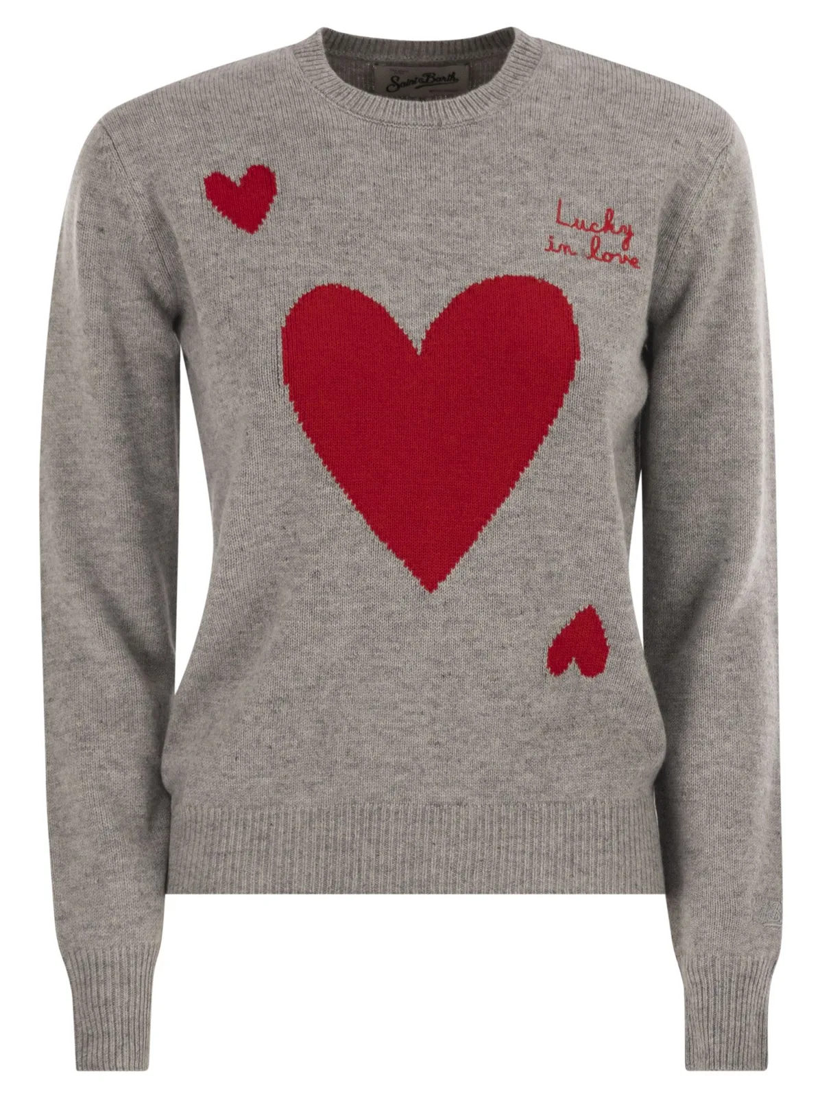 Mc2 Saint Barth Wool And Alpaca Blend Jumper With Lucky 