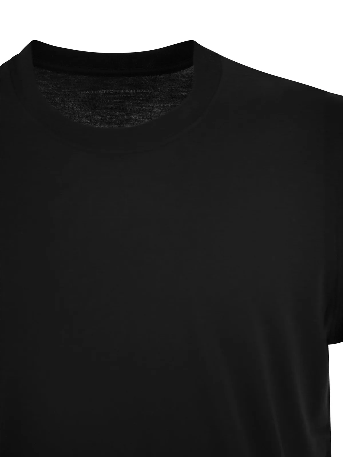 Majestic Short-Sleeved T-Shirt In Lyocell And Cot