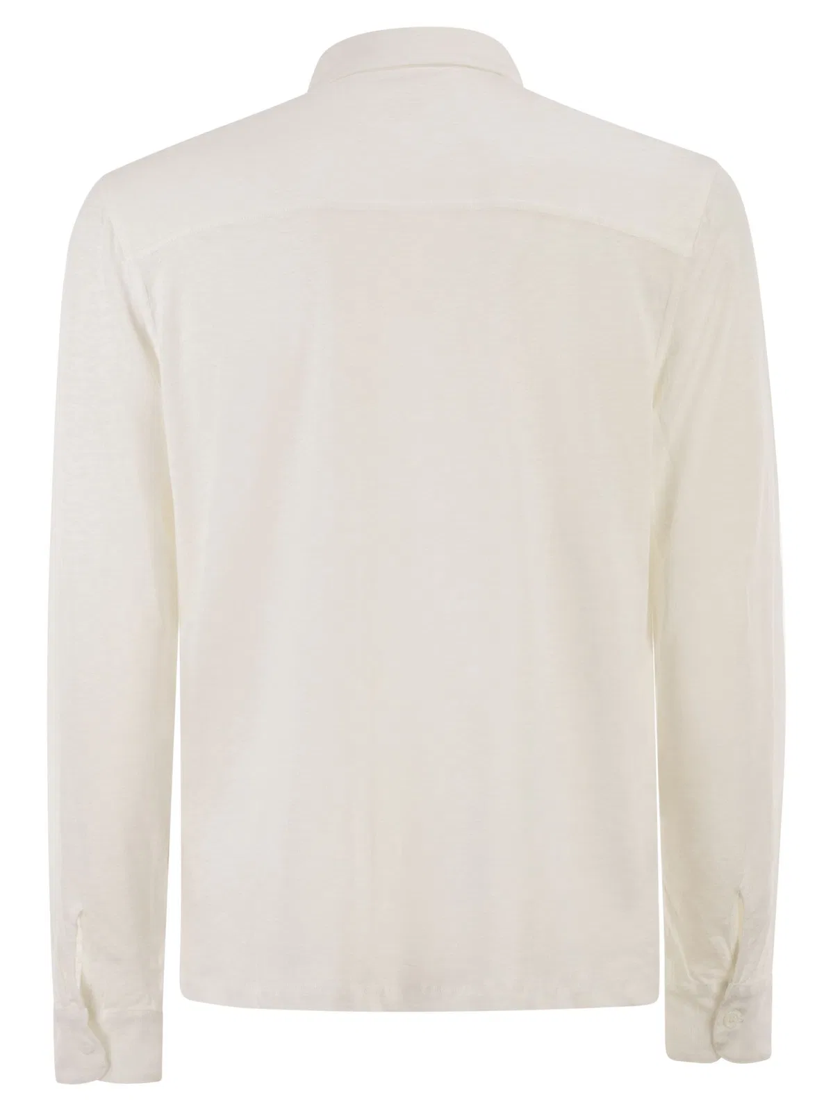 Majestic Stretch Linen Shirt With Front Button Fa