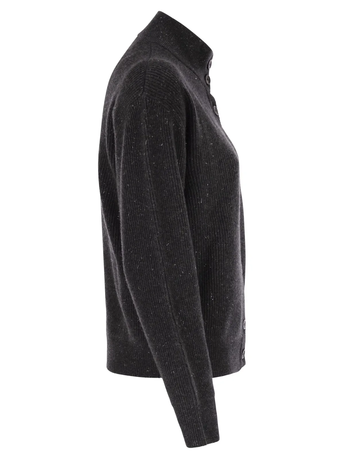 Peserico Cardigan With Buttons In Wool, Silk And 