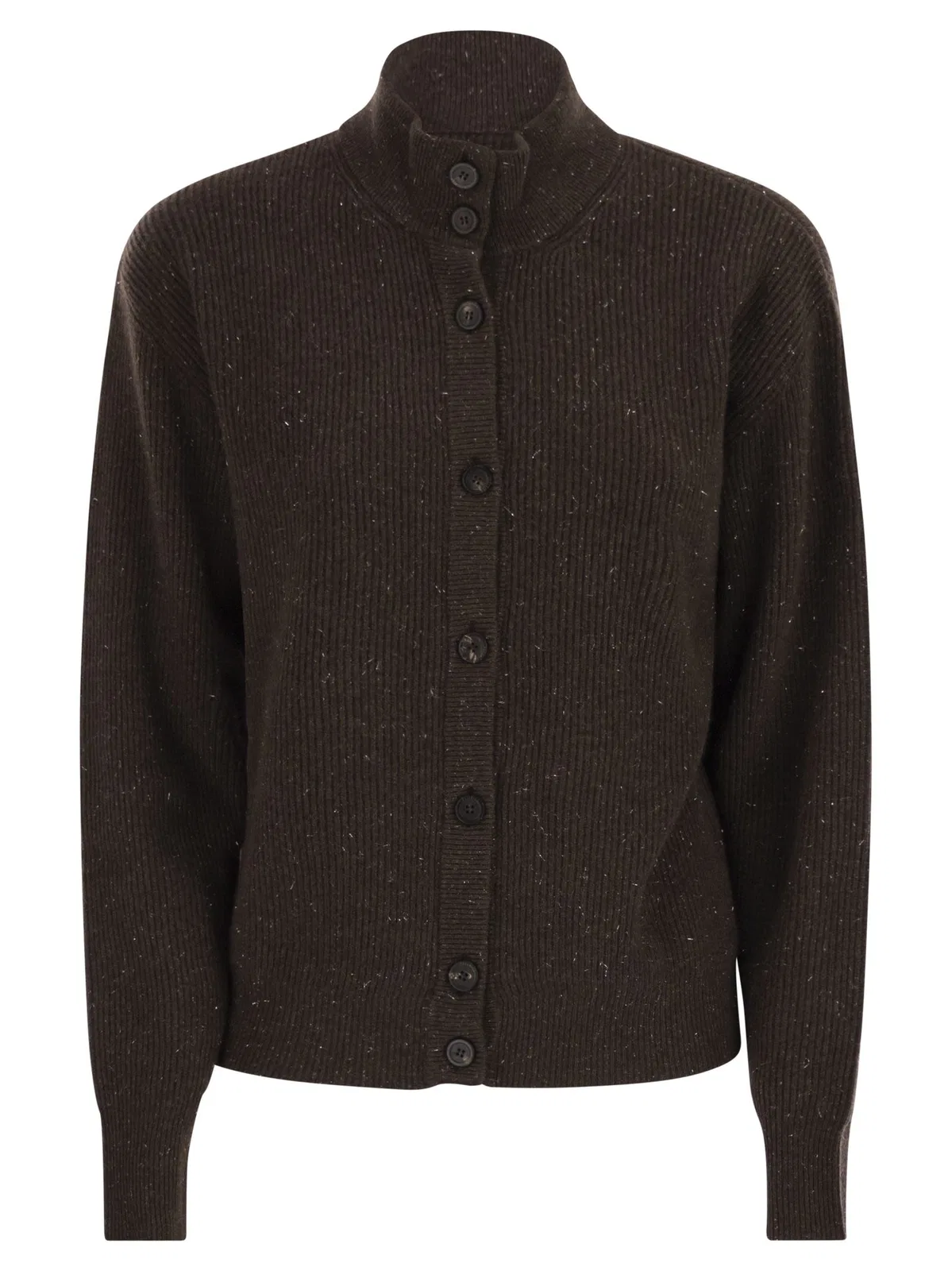 Peserico Cardigan With Buttons In Wool, Silk And 