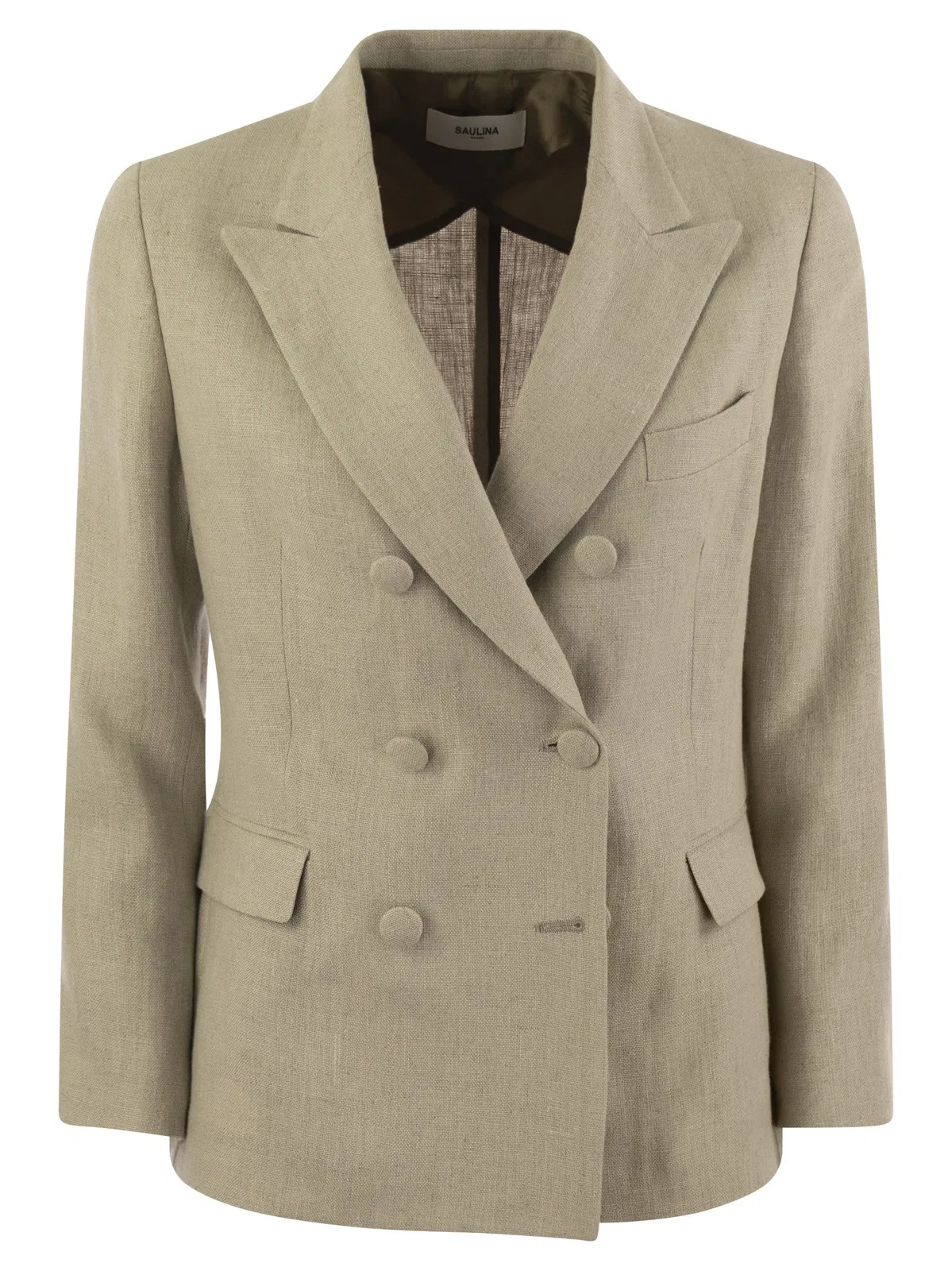 Saulina Anna - Double-Breasted Linen Jacket