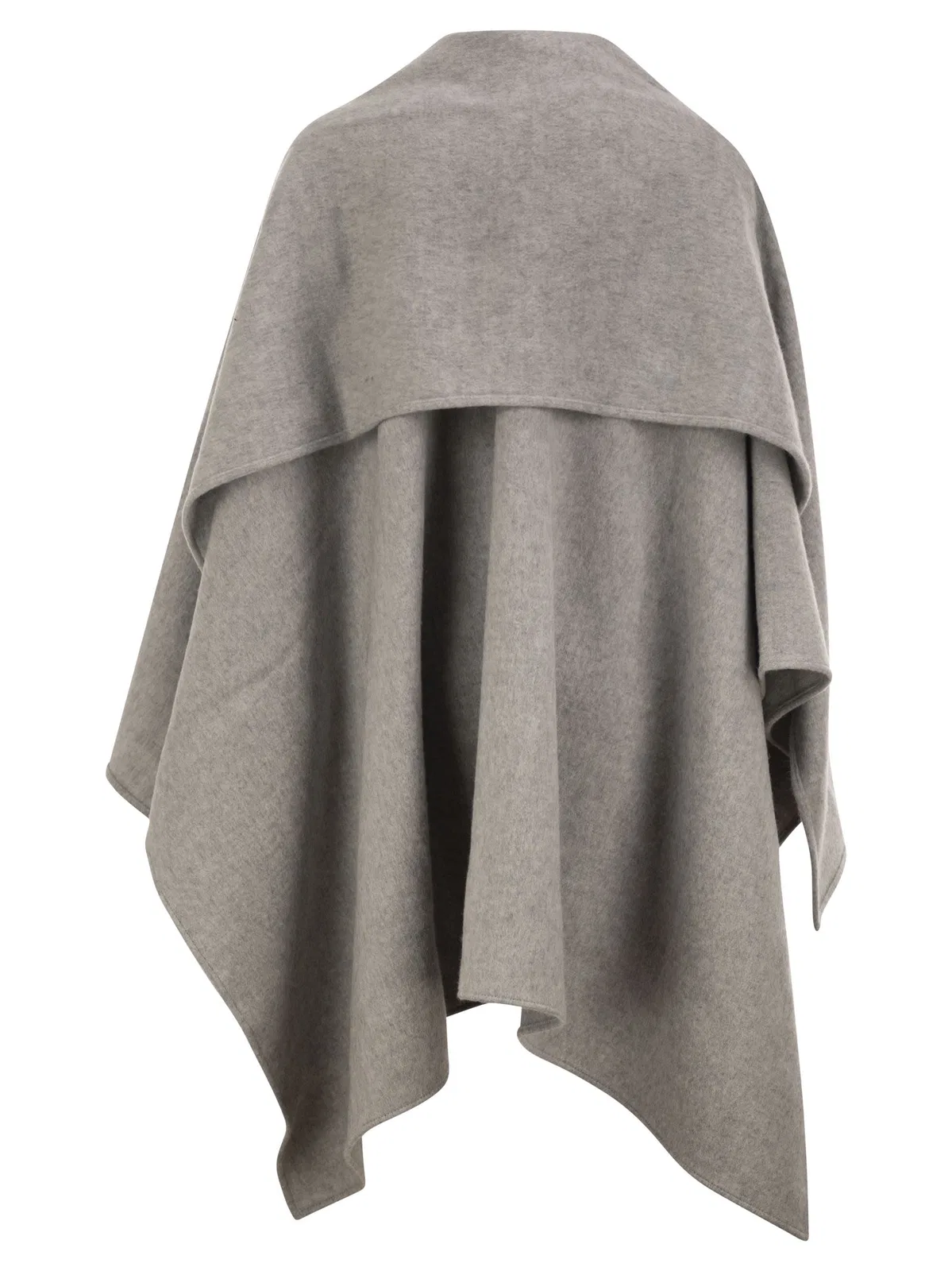 Fabiana Filippi Wool Cape With Jewellery Detail