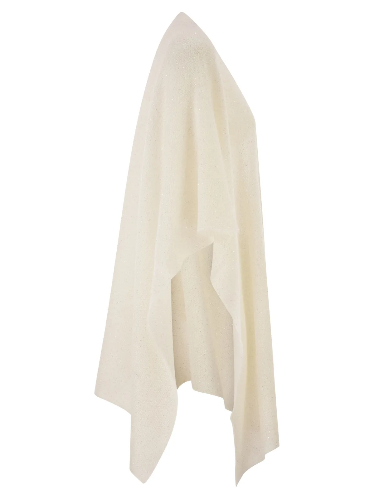 Fabiana Filippi Open Cape In Mohair And Alpaca With Micr